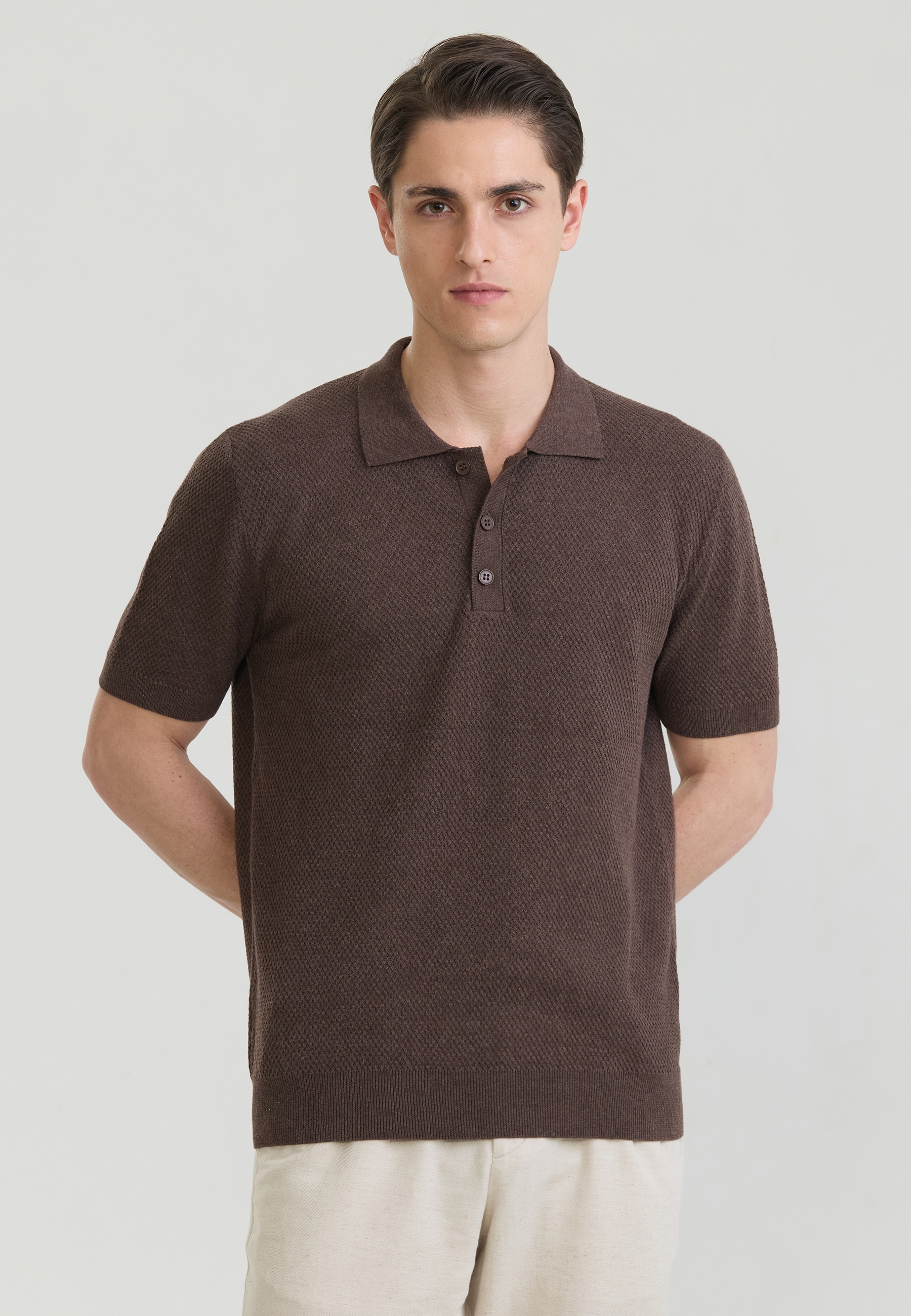 Felix Hardy "Strick-Polo Shirt Kurzarm"