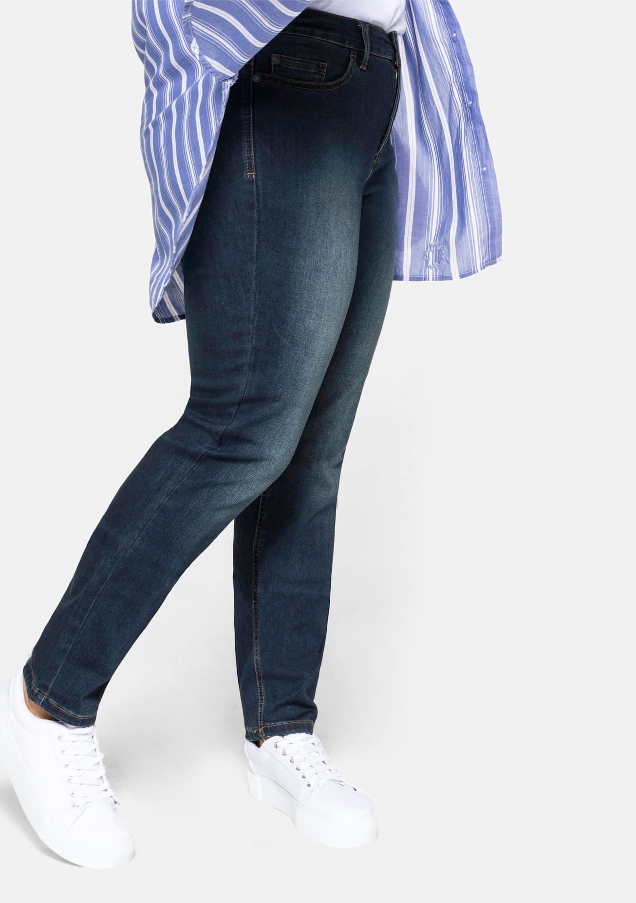 Sheego Stretch-Jeans, (1 tlg.) günstig online kaufen