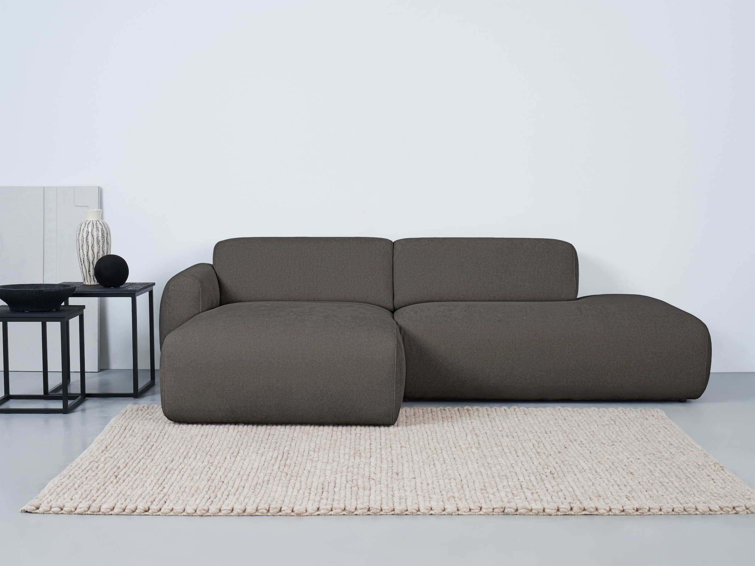 andas Ecksofa "Myrland", Breite 222 cm, Chenille, Easy Clean Stoff, mit Kal günstig online kaufen