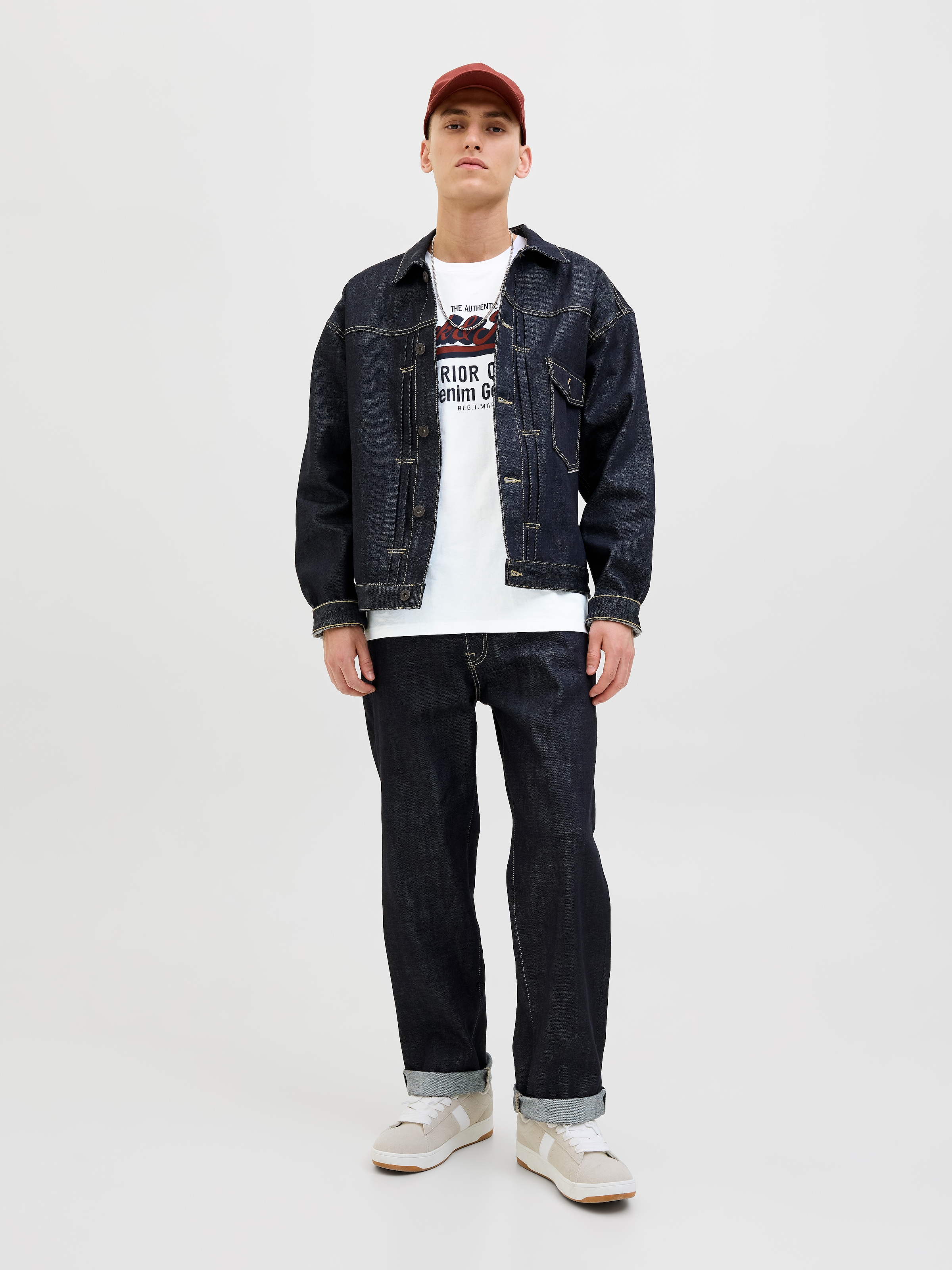 Jack & Jones Rundhalsshirt »JJELOGO TEE SS O-NECK 2 COL AW25 SN«