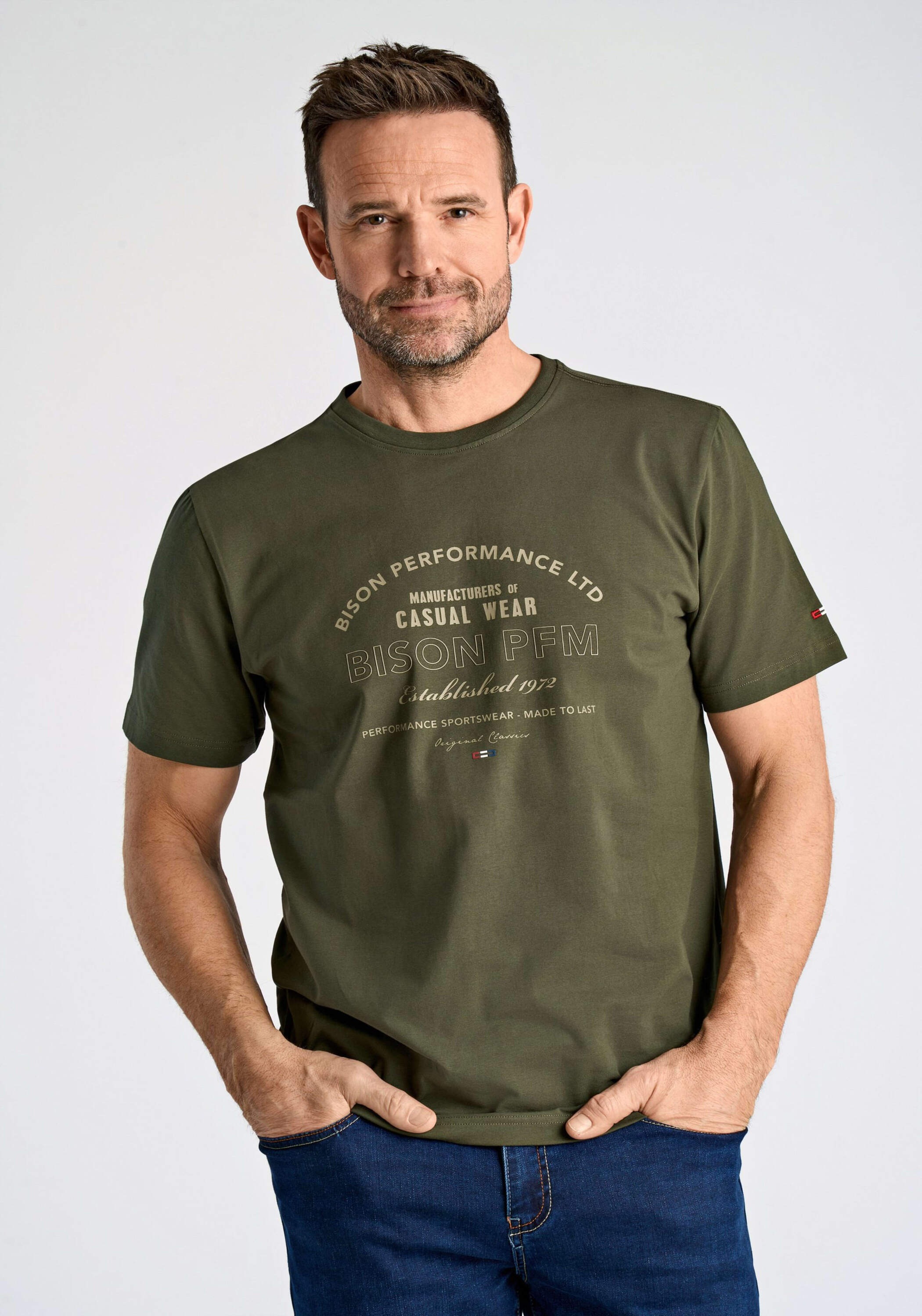 BISON T-Shirt "BISON T-shirt" günstig online kaufen