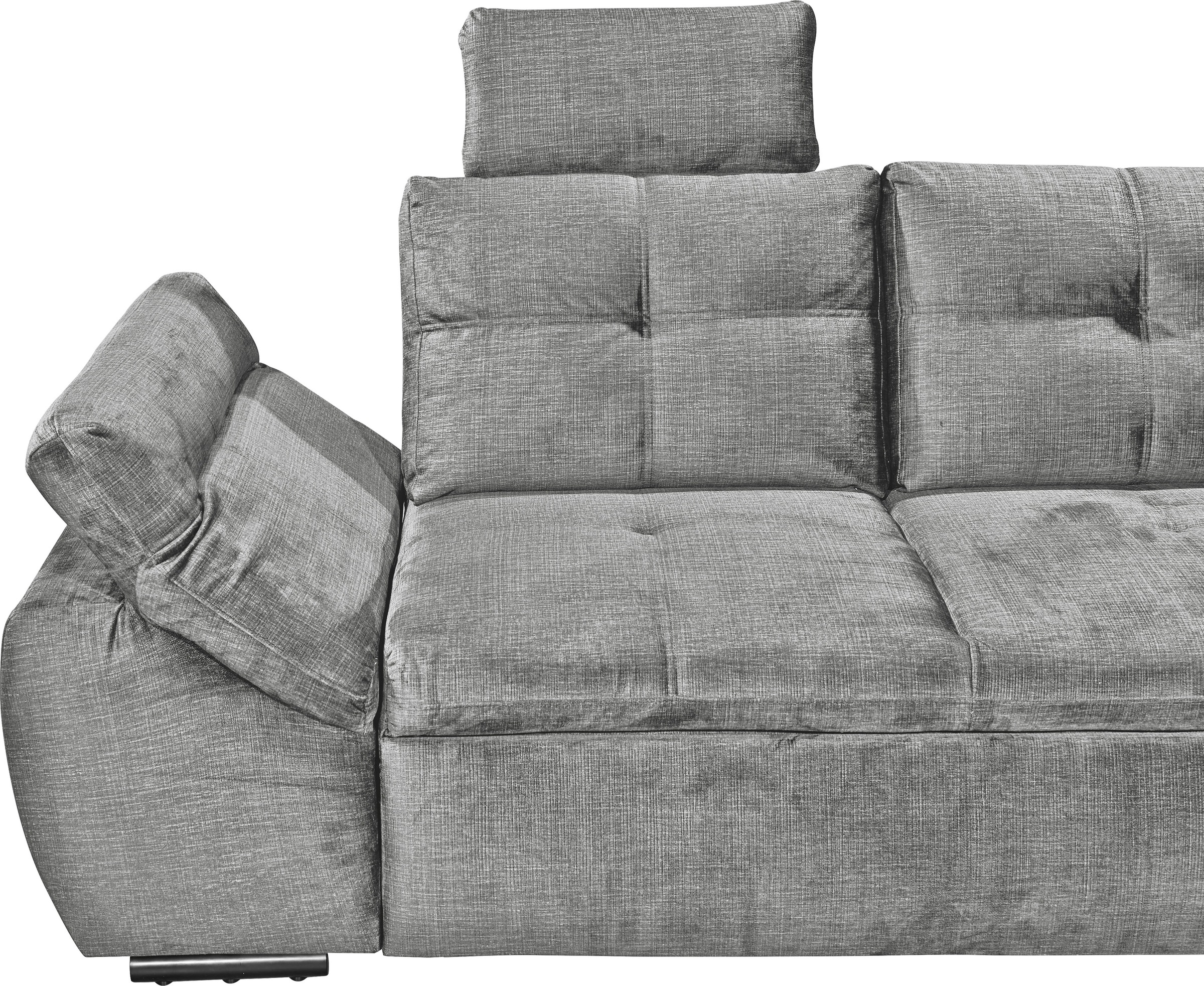 ED EXCITING DESIGN Ecksofa »Alija L-Form«, mit Bettfunktion, Armteilverstellung & Kopfstützen