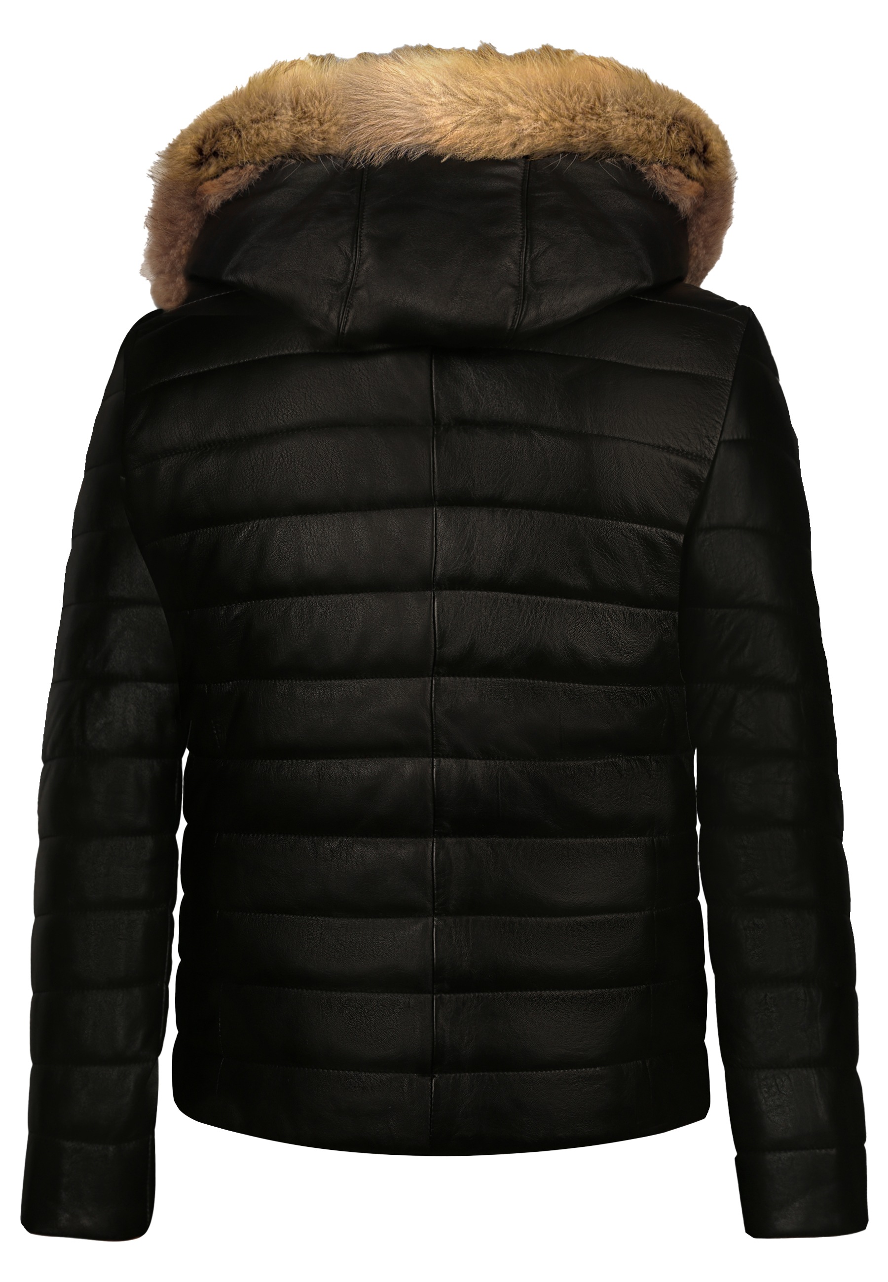 Felix Hardy Lederjacke »Lederjacke mit Kapuze und Reißverschluss«