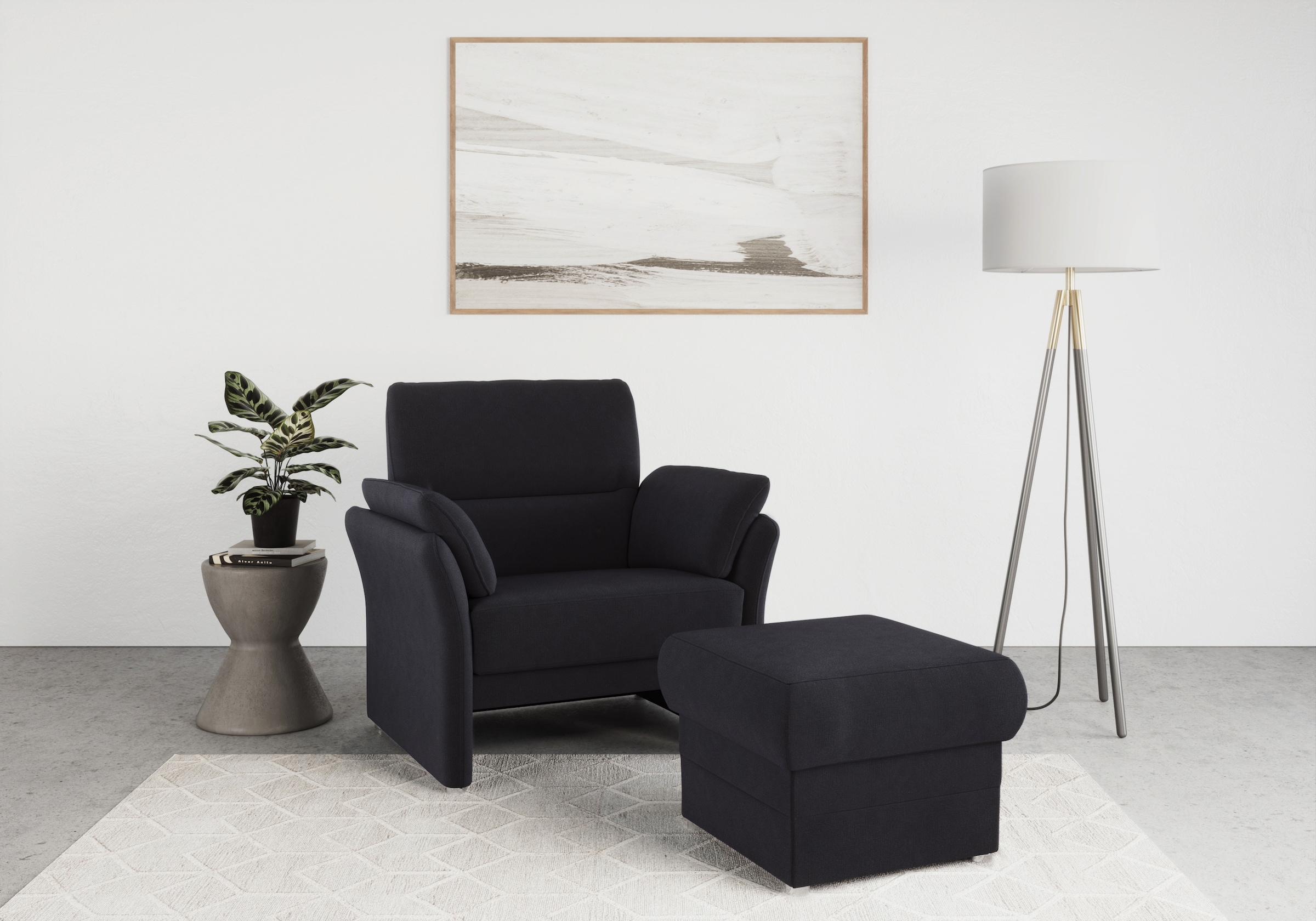 DOMO collection Sessel »Pina Cocktailsessel«, Passender Sessel zur Serie, mit Federkern