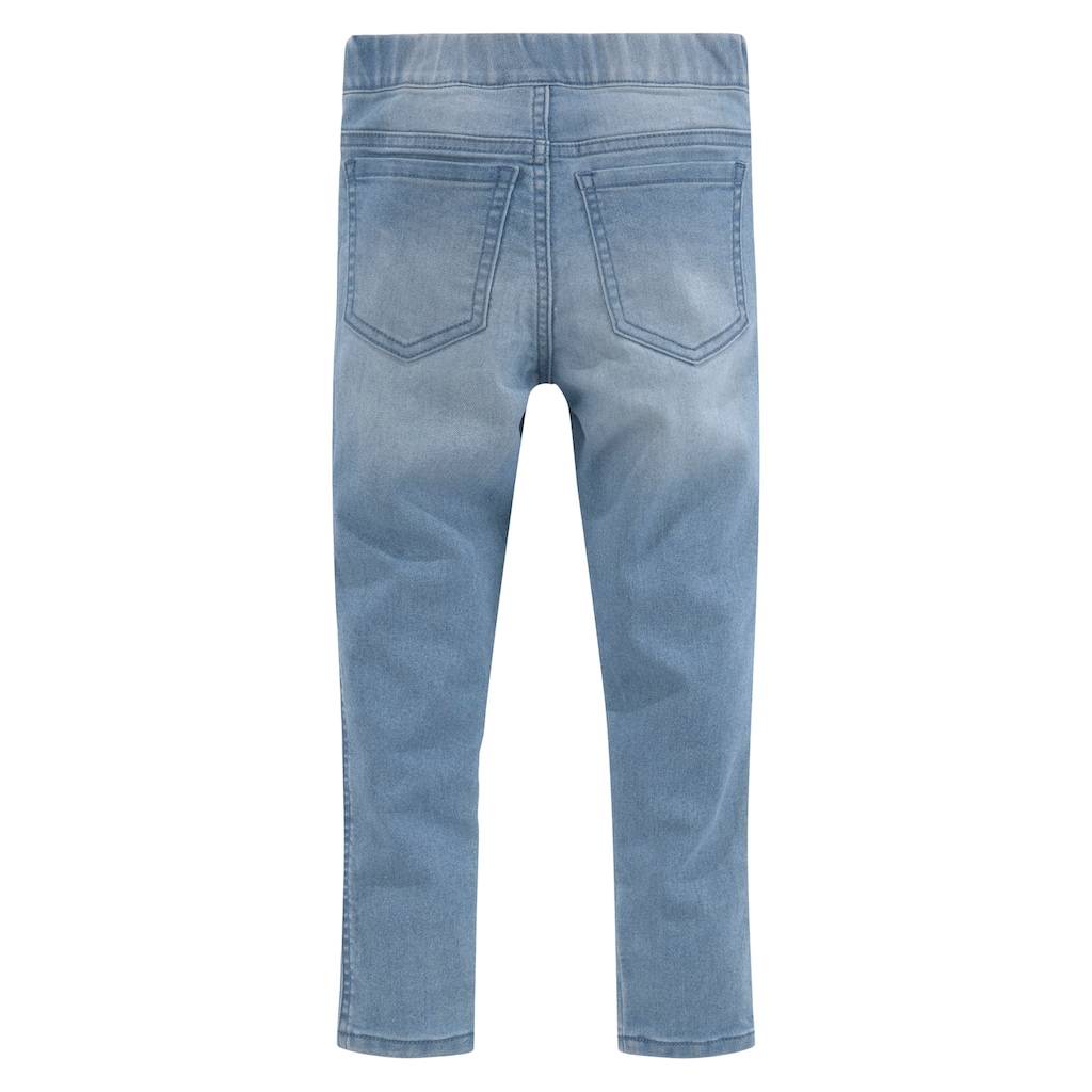 KIDSWORLD Jeansjeggings »für kleine Mädchen«, mit Sternapplikation