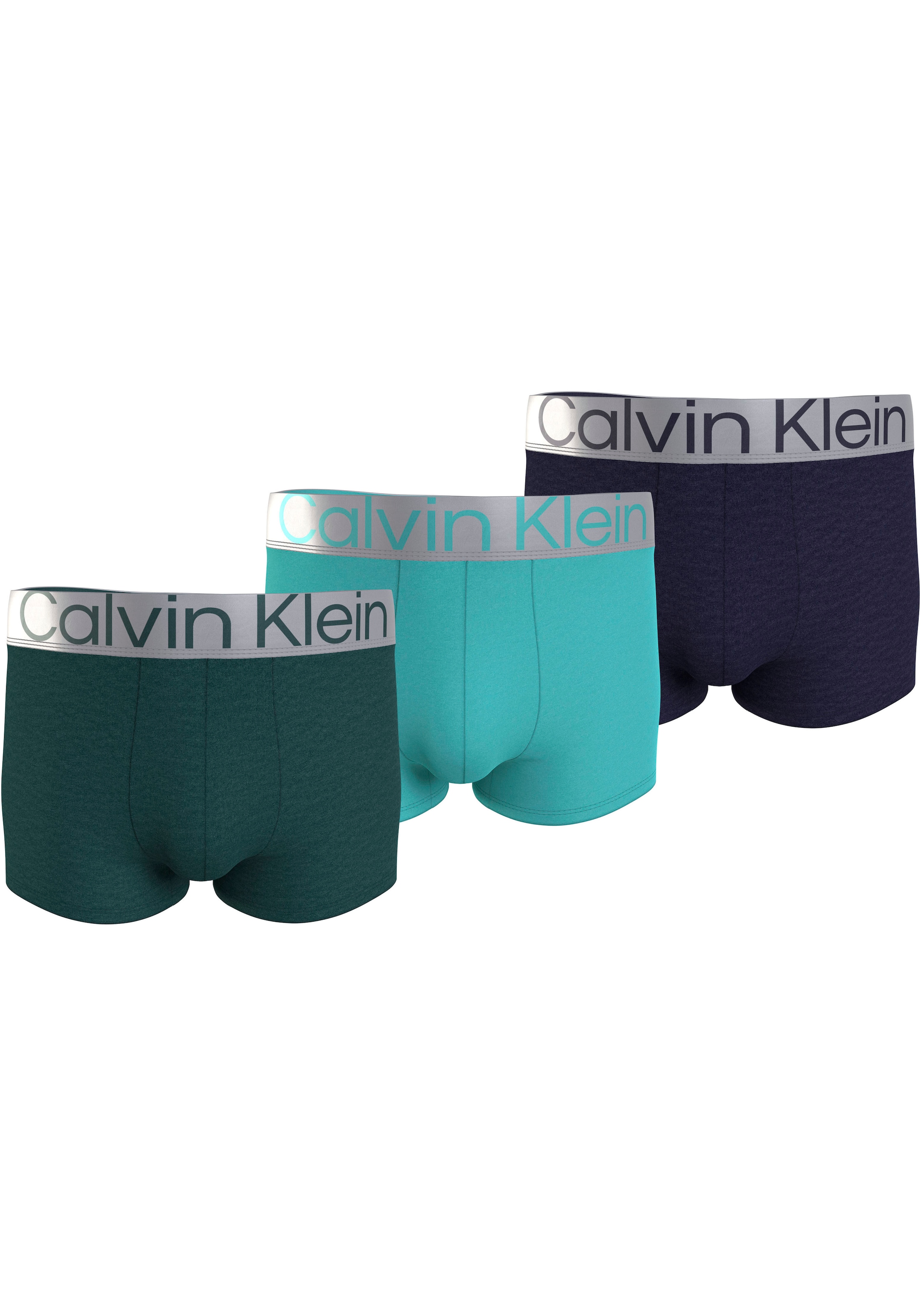 Calvin Klein Underwear Trunk, (Packung, 3 St., 3er-Pack), mit breitem elastischem Bund