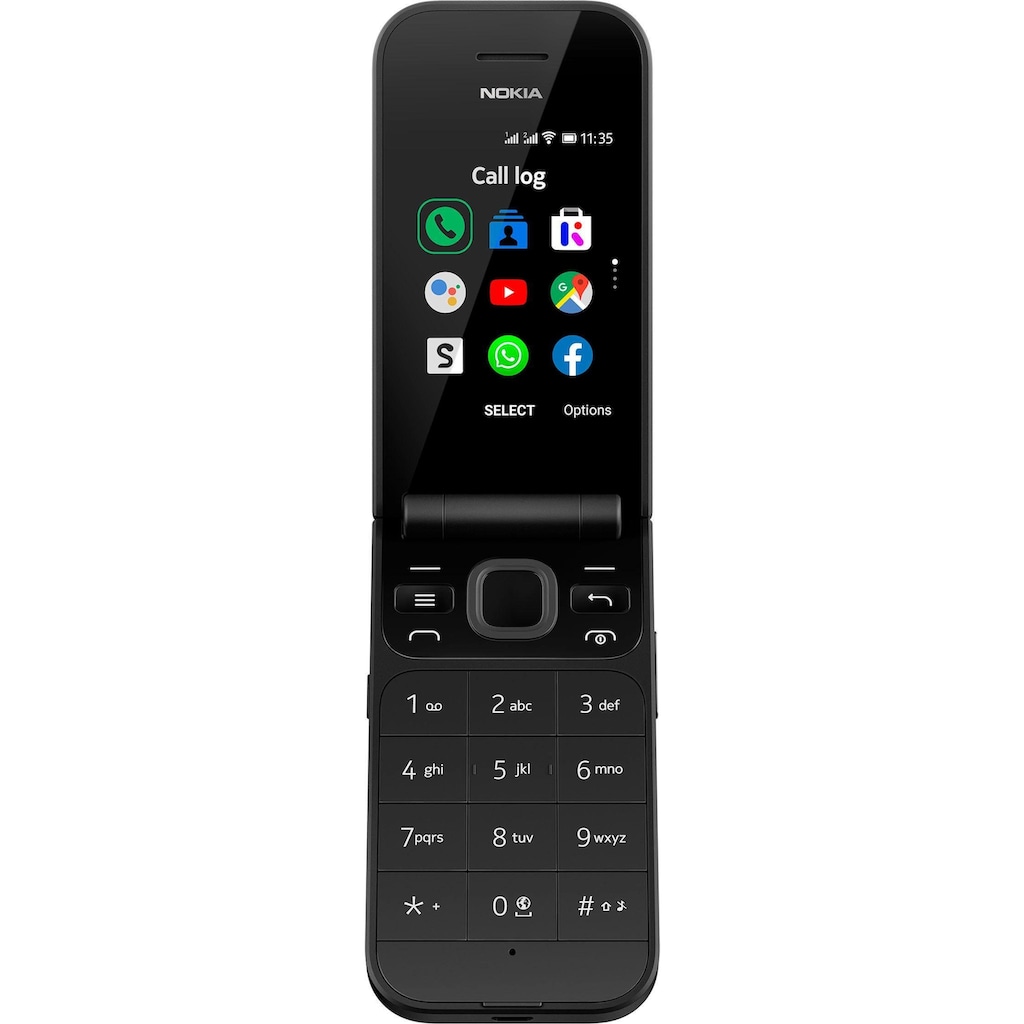 Nokia Klapphandy »2720«, Meerschwarz, 7,1 cm/2,8 Zoll, 4 GB Speicherplatz, 2 MP Kamera