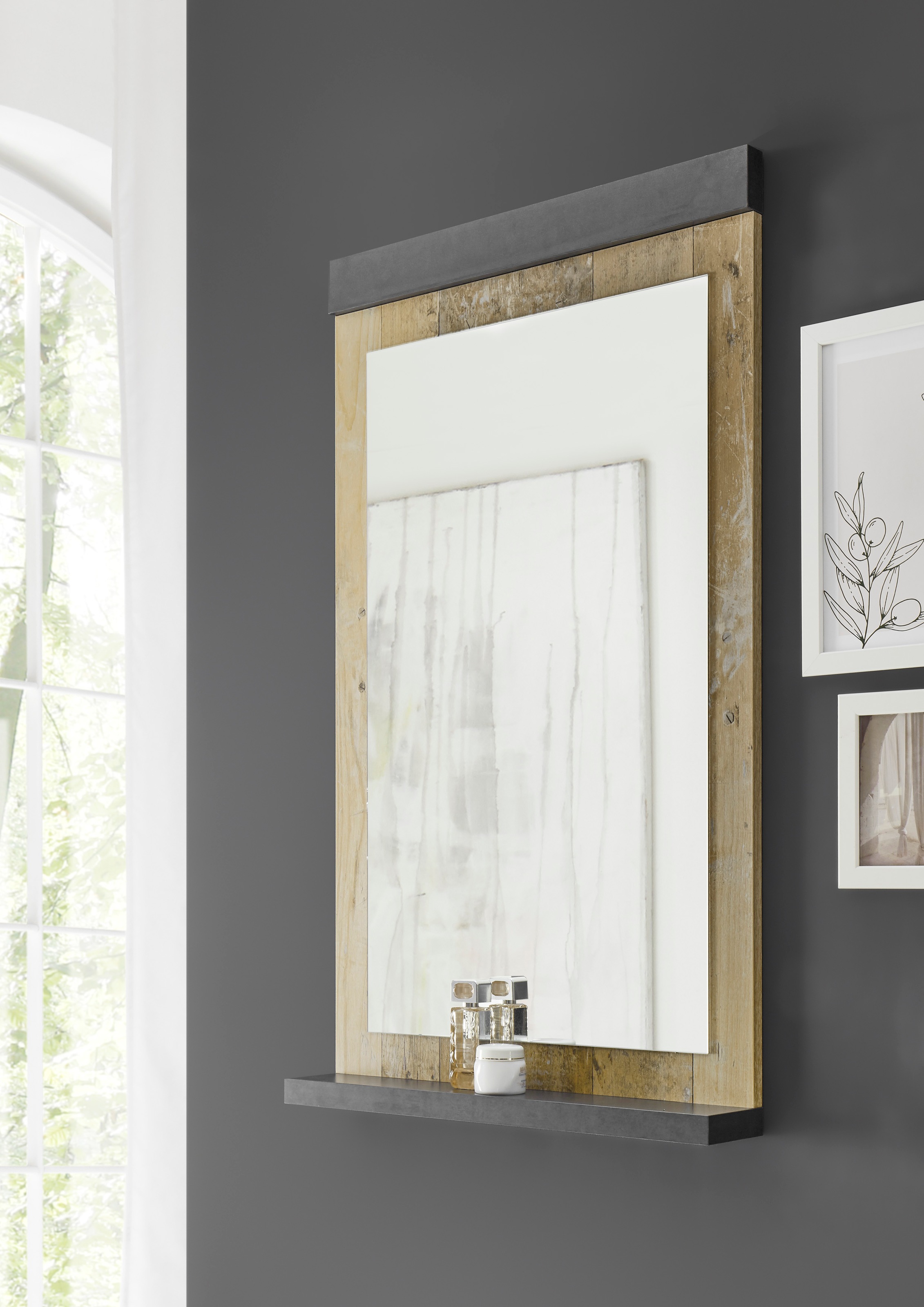 Home affaire Badspiegel "SHERWOOD, Spiegel im modernen Design" in 2 Farben günstig online kaufen