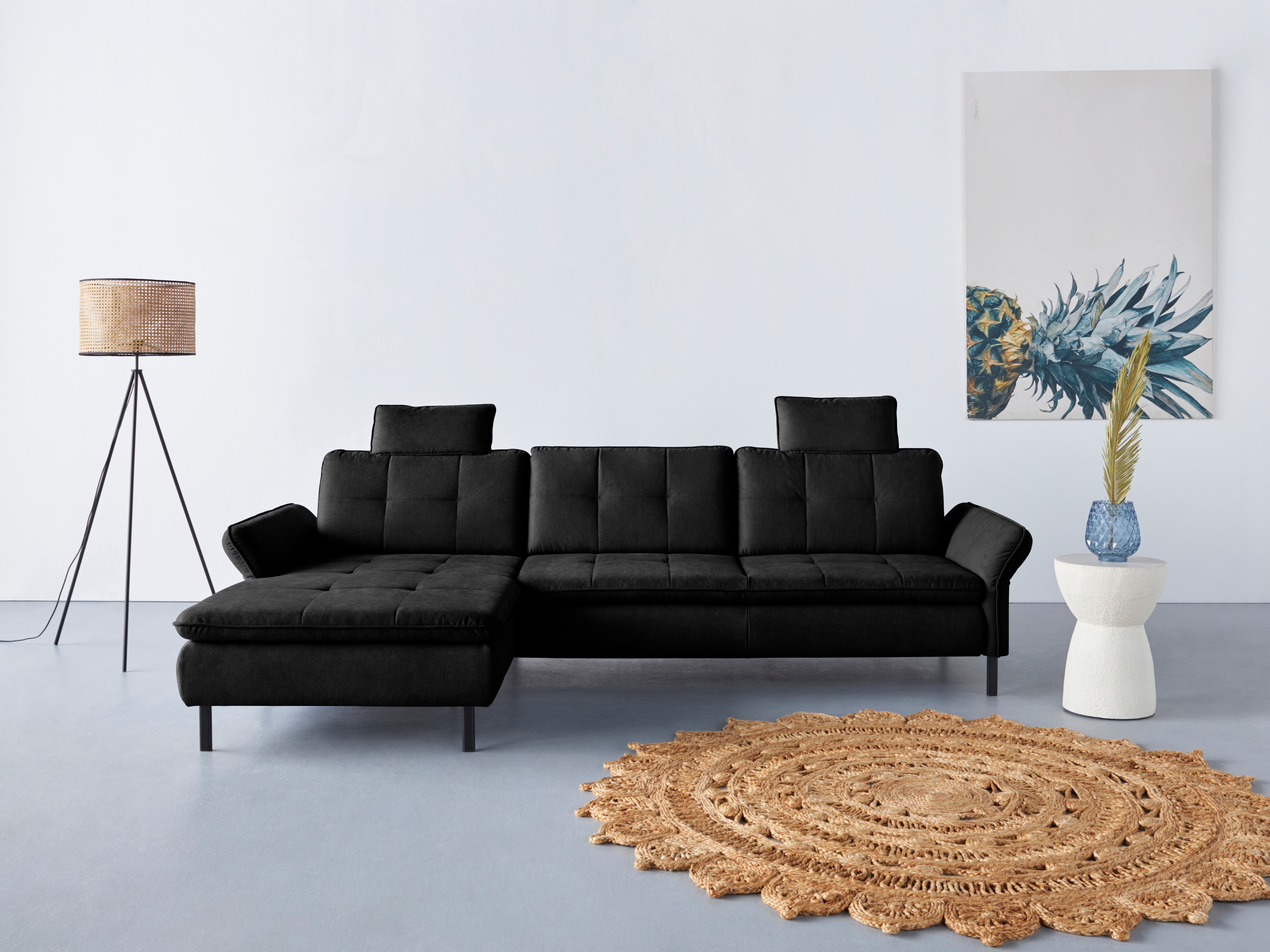 OTTO home Ecksofa "Birkholm L-Form" Armlehnverstellung, auch in Easy Clean Bezug - mit Wasser zu reinigen