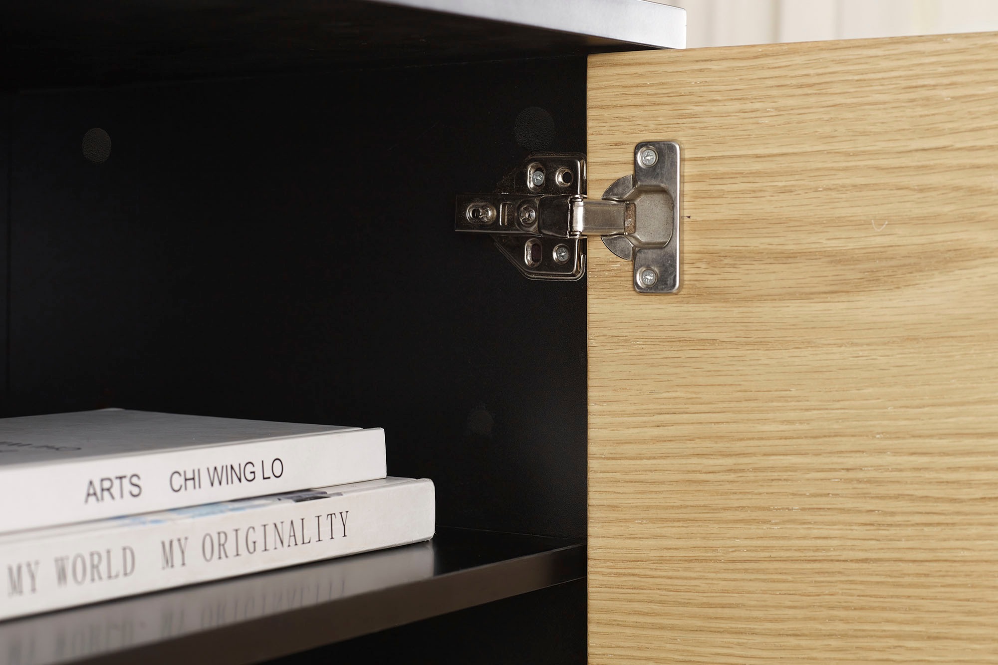 SalesFever Highboard, Stauraumschrank im Scandi Design, Breite 100 cm