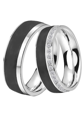 Trauring »Schmuck Geschenk Edelstahl Trauring Ehering Partnerring LIEBE«, wahlweise...