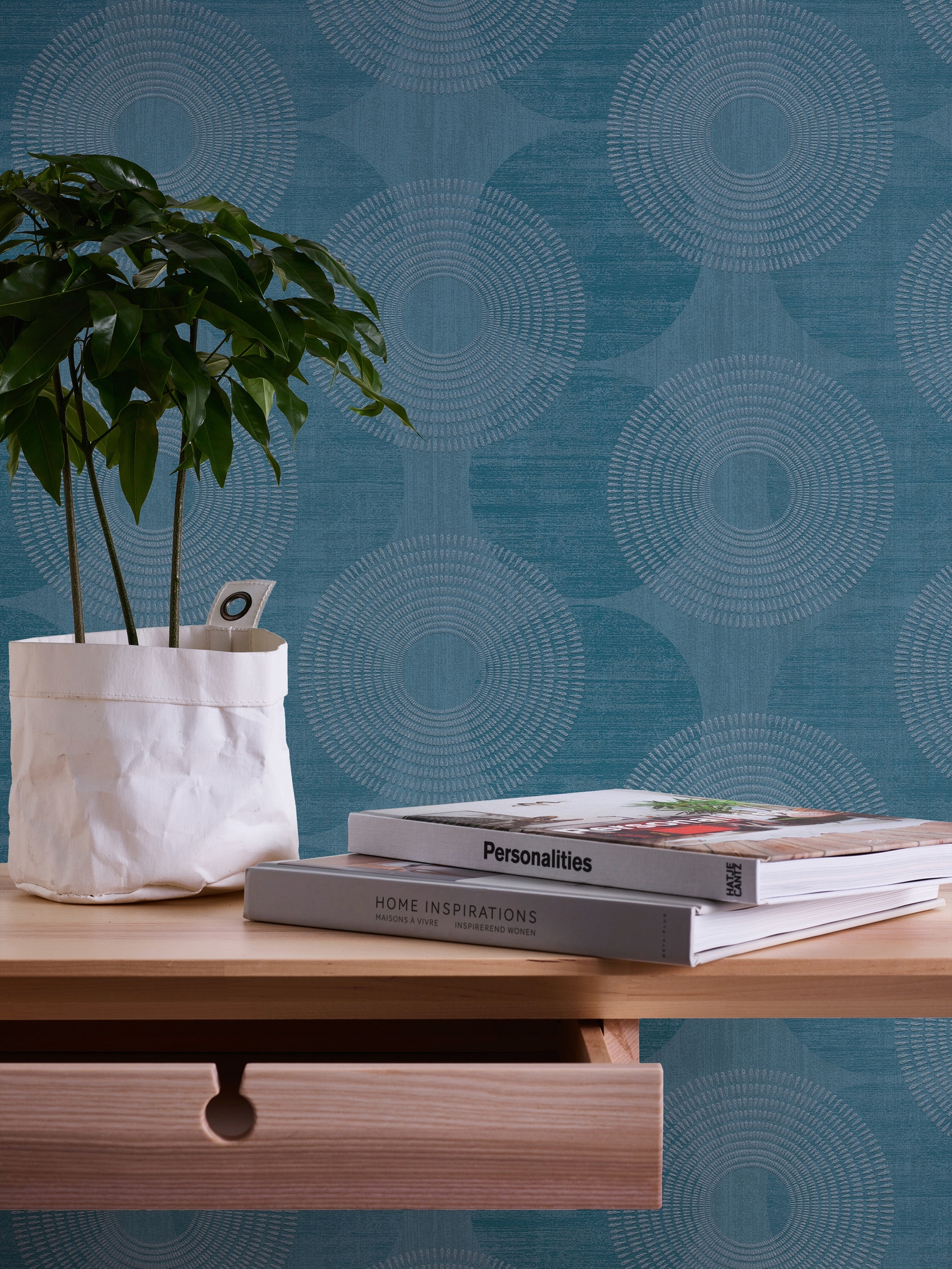 A.S. Création Vliestapete »Attractive«, Strukturmuster-gemustert-Motiv, Kreis Tapete Punkte Tapeten Wohnzimmer Schlafzimmer Küche Flur Design