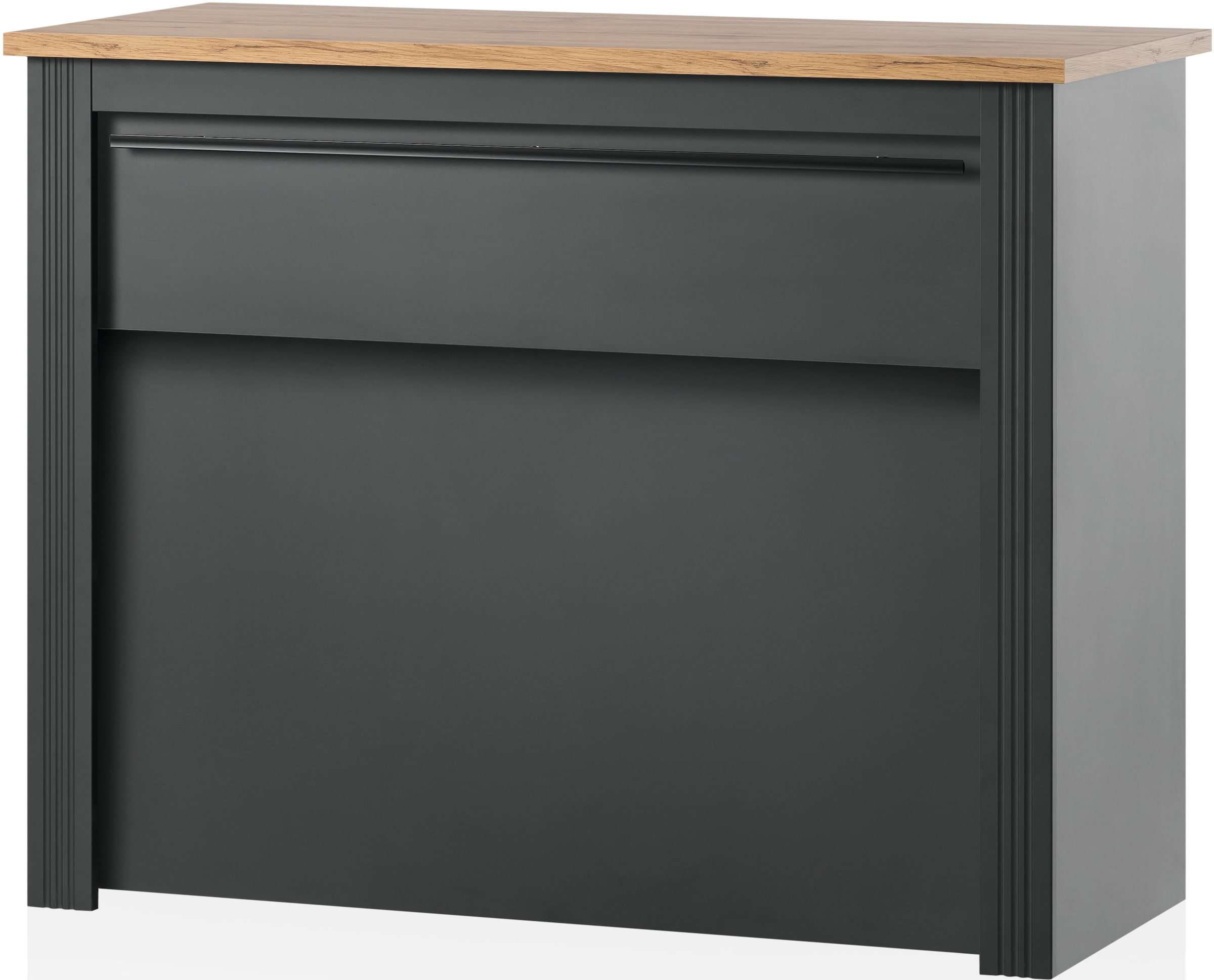 Unterschrank OTTO HOME, B:130cm H:105cm T:60cm, grau, Küche, Schränke, "KS-Westminster", Küchentheke frei im Raum stellbar, Höhe 105 cm, exclusiv by