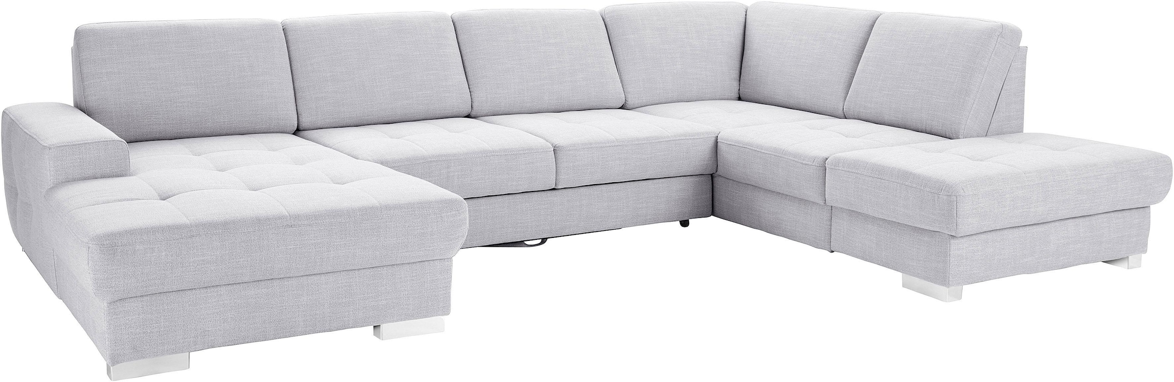 sit&more Wohnlandschaft »Santorini U-Form«, mit Federkern und Sitztiefenverstellung, wahlweise mit Bettfunktion