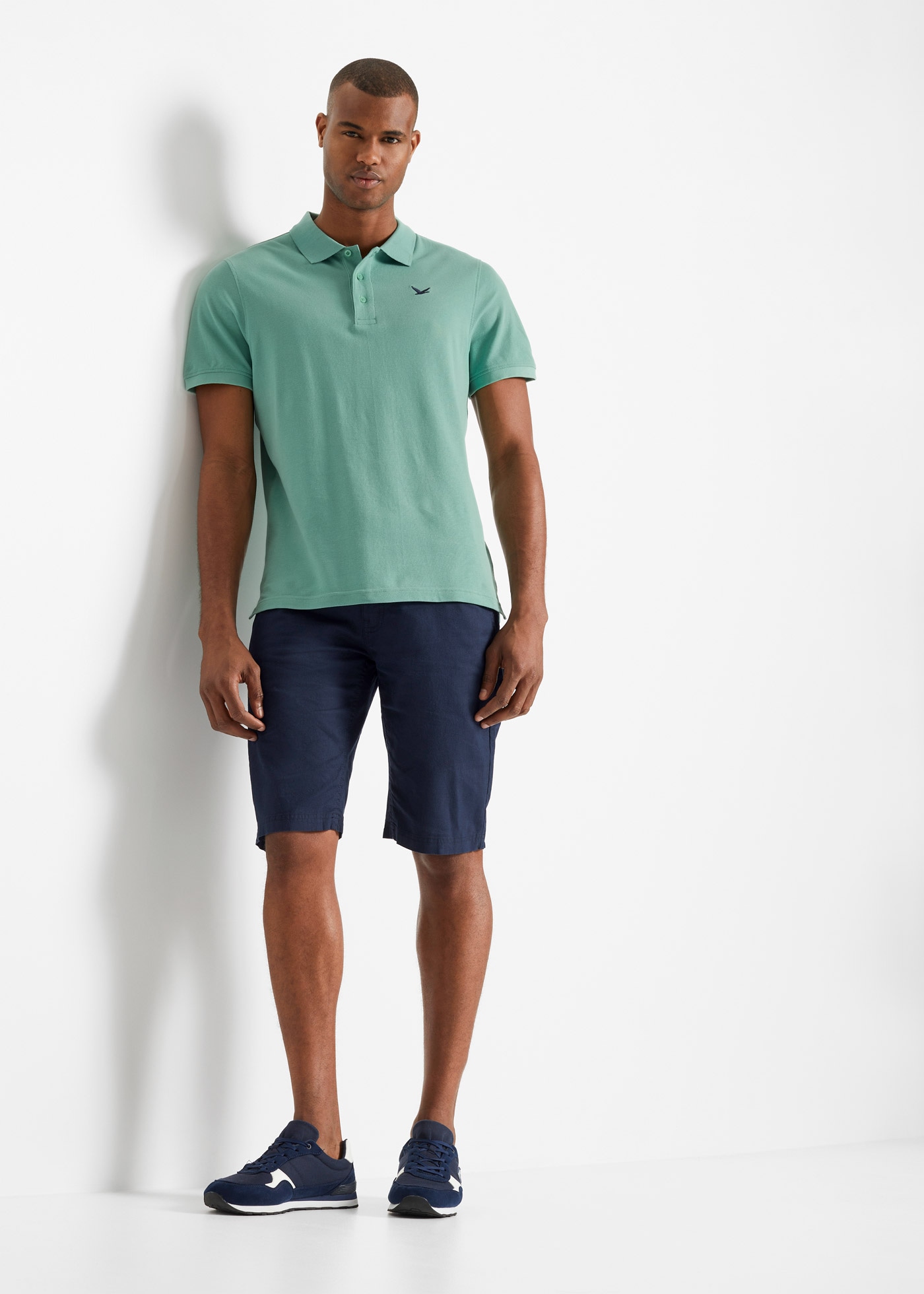 bonprix Poloshirt »Poloshirt (2er Pack) aus reiner Baumwolle«, 2 Stk. Poloshirt (2er Pack) aus reiner Baumwolle
