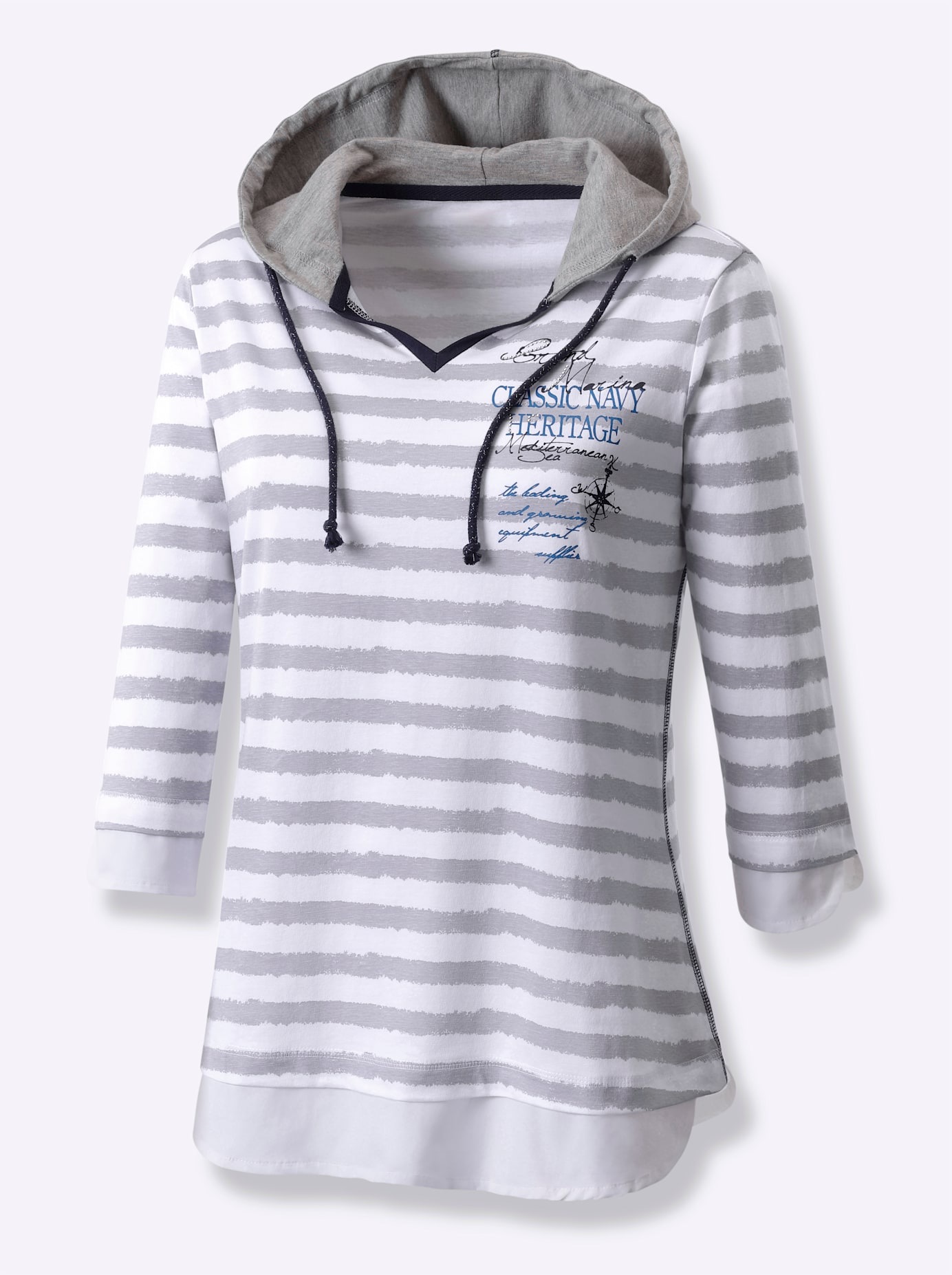 Ambria 3/4-Arm-Shirt "Shirt" 1 Stk. tlg. günstig online kaufen