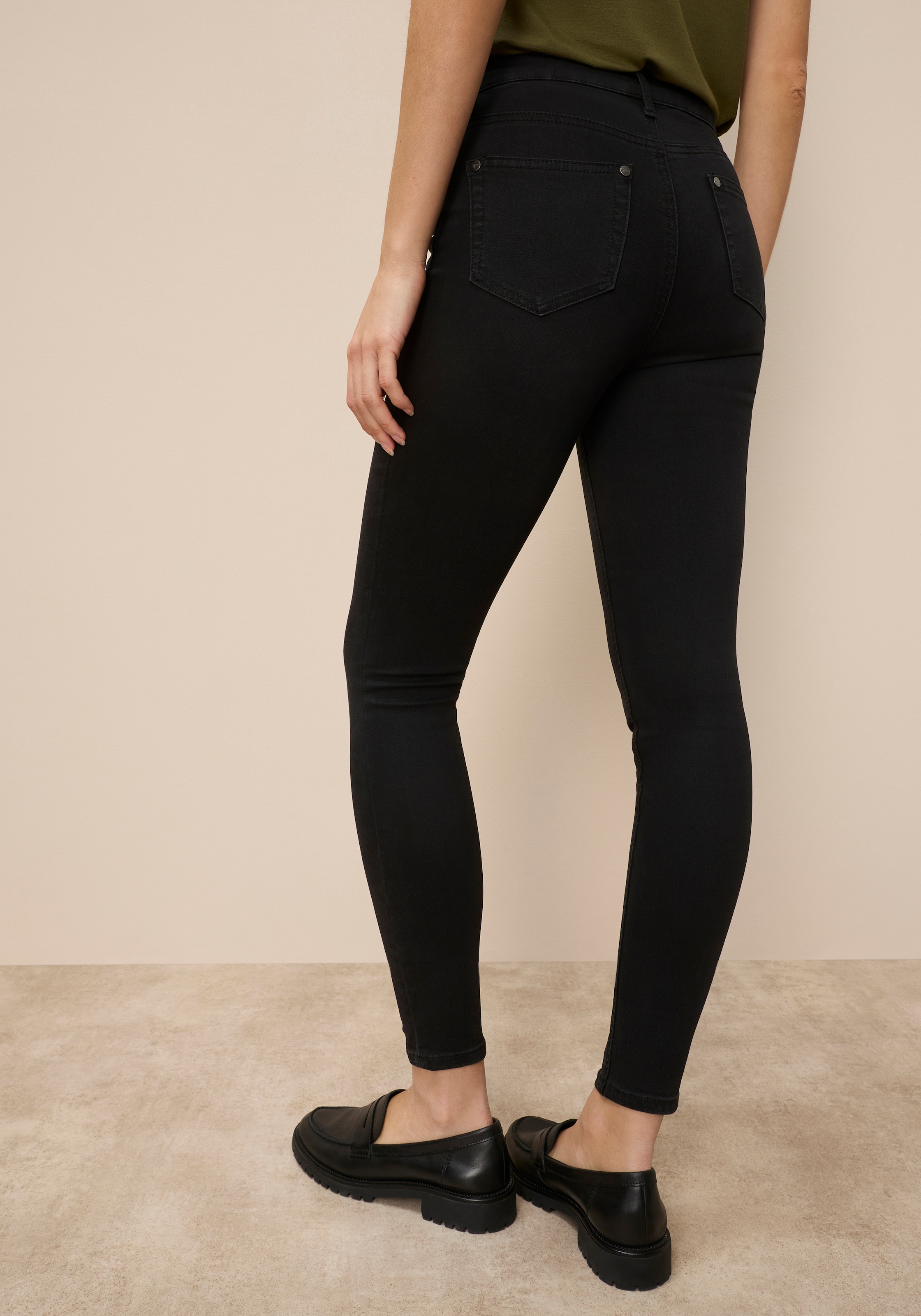 Tamaris High-waist-Jeans Skinny Fit,  modischer Ankle Cut,  mit Gürtelschlaufen