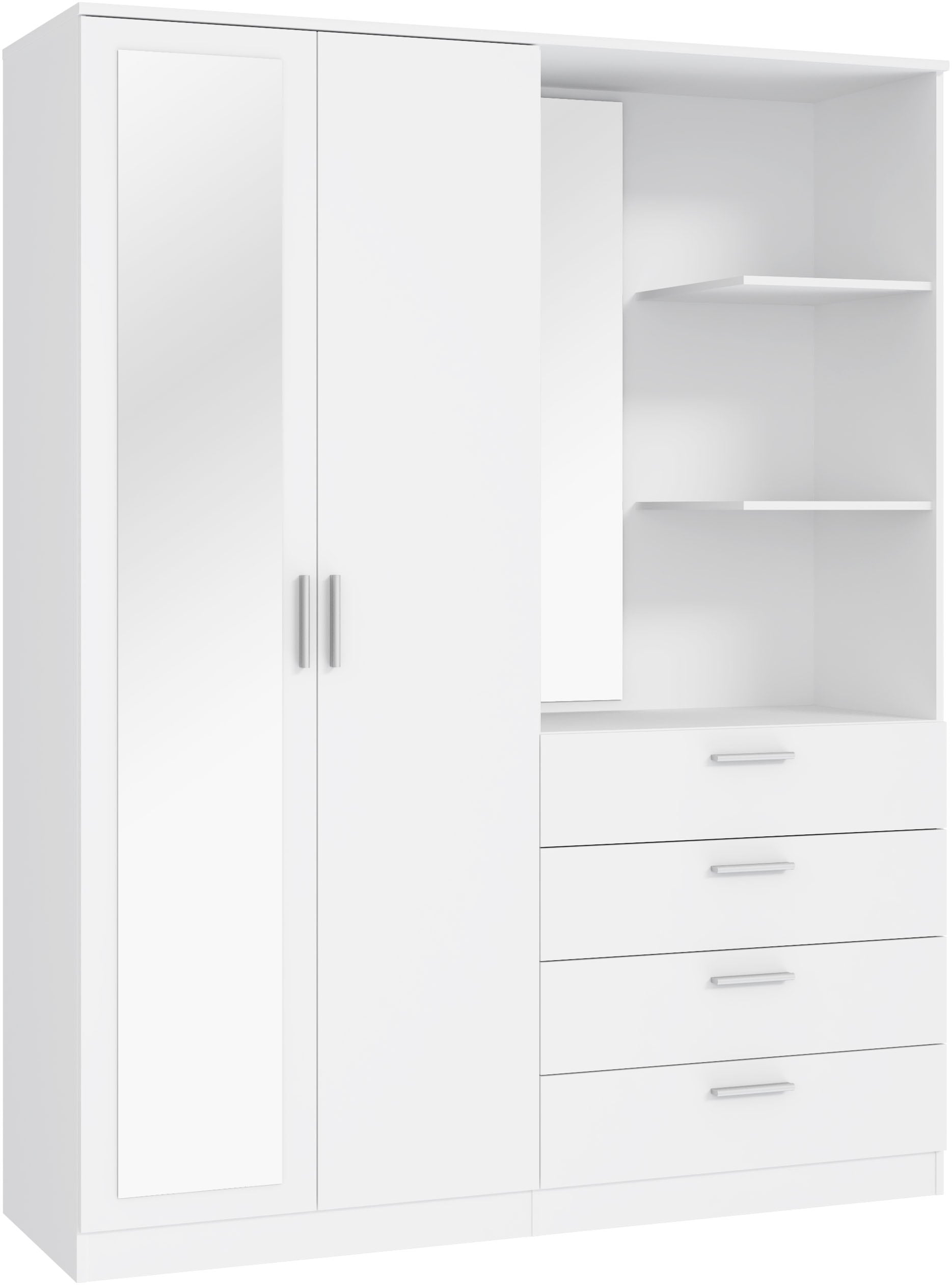 FORTE Kompaktgarderobe, B/H/T 159,3/203,4/52,7 cm, Stauraumwunder günstig online kaufen