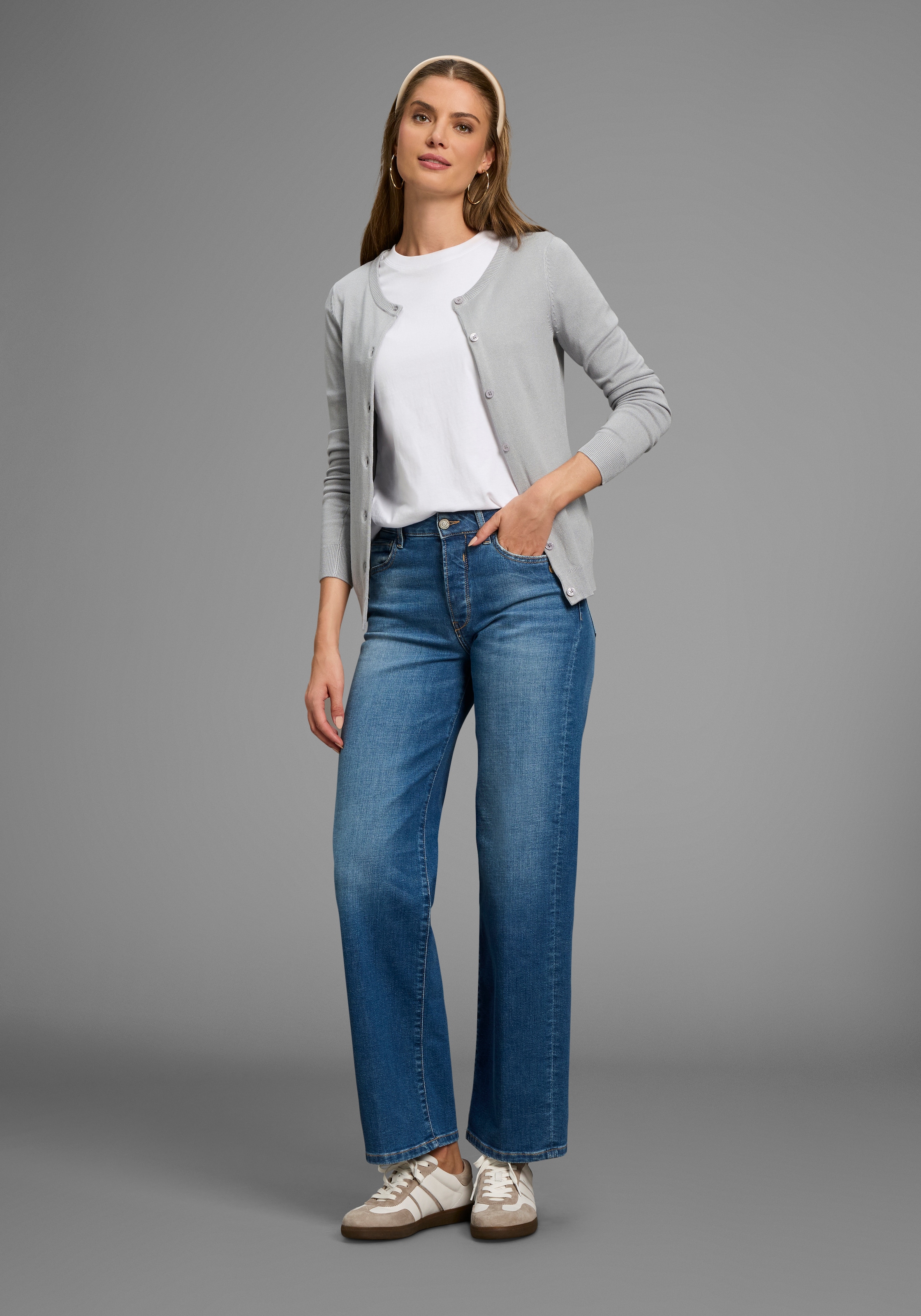 Laura Scott Strickjacke, mit Knopfleiste