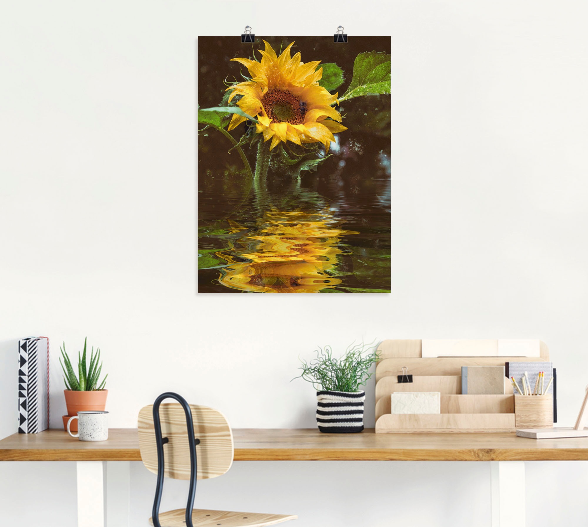 Artland Wandbild »Sonnenblume«, Blumen, (1 St.), als Alubild, Outdoorbild, Leinwandbild, Poster, Wandaufkleber