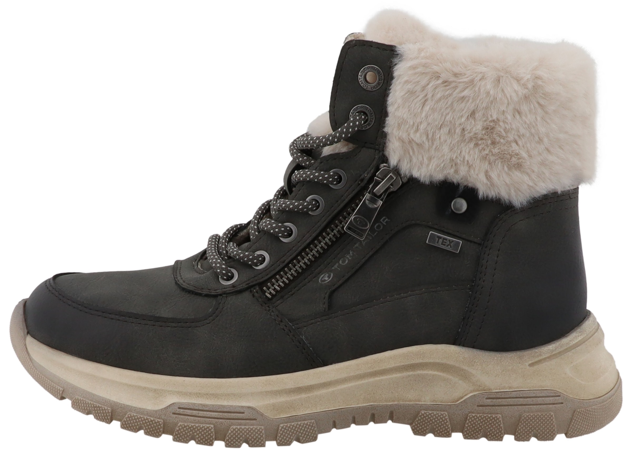 TOM TAILOR Winterboots  Winterboots, Schnürboots mit TEX-Membrane, Weite G