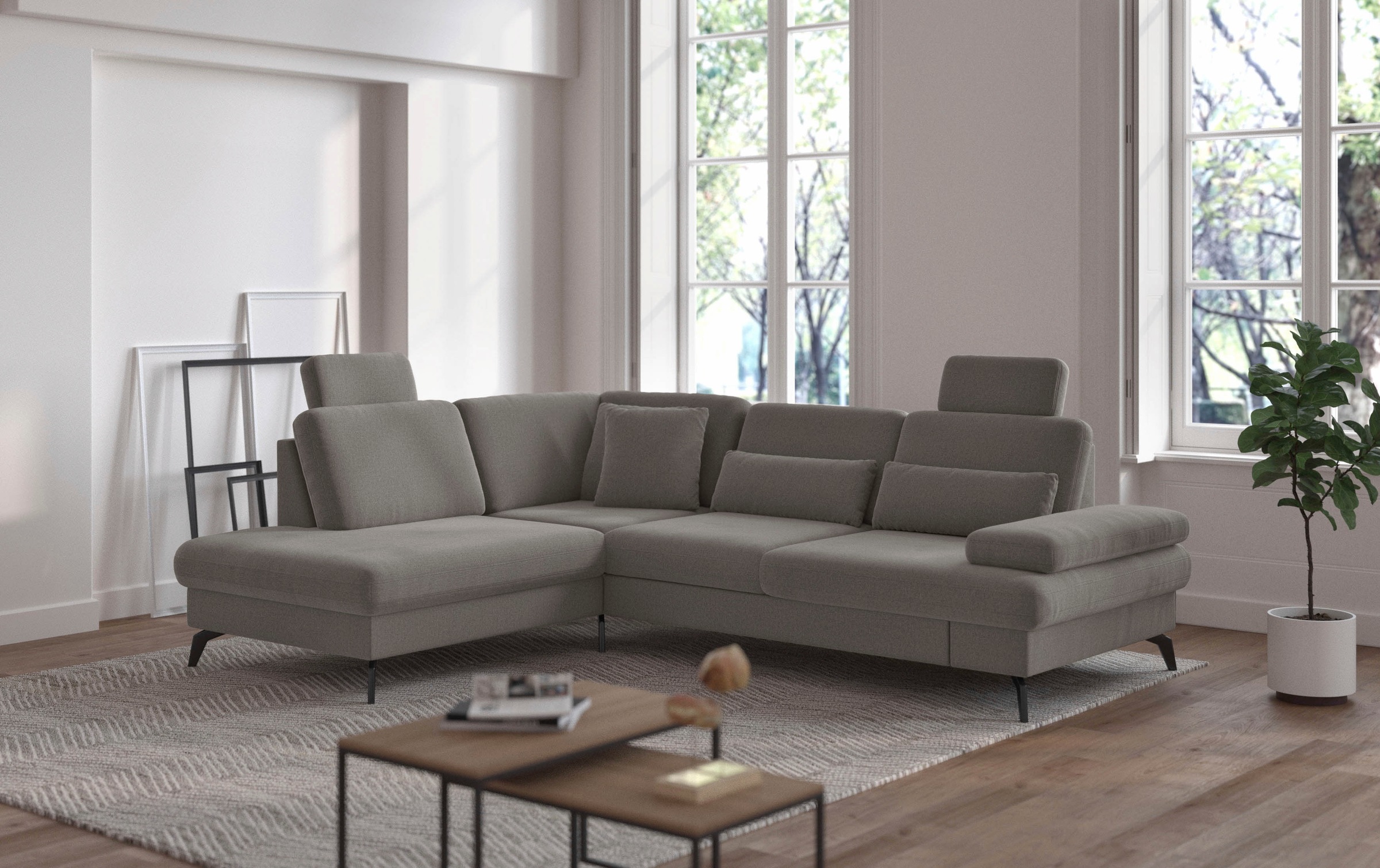 sit&more Ecksofa "Morris L-Form, inkl. Sitztiefenverstellung", wahlweise mi günstig online kaufen