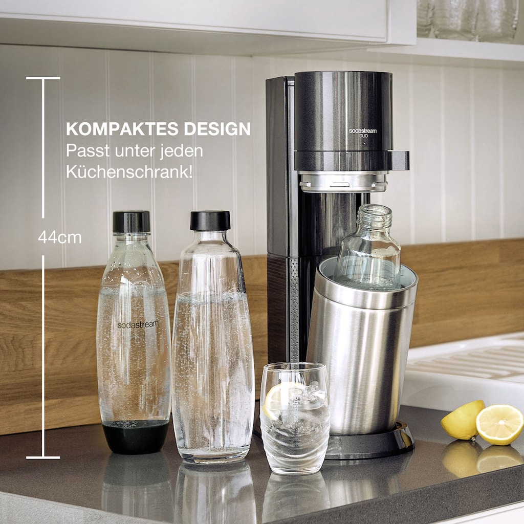 SodaStream Wassersprudler »DUO«, (Set, 3 tlg.)