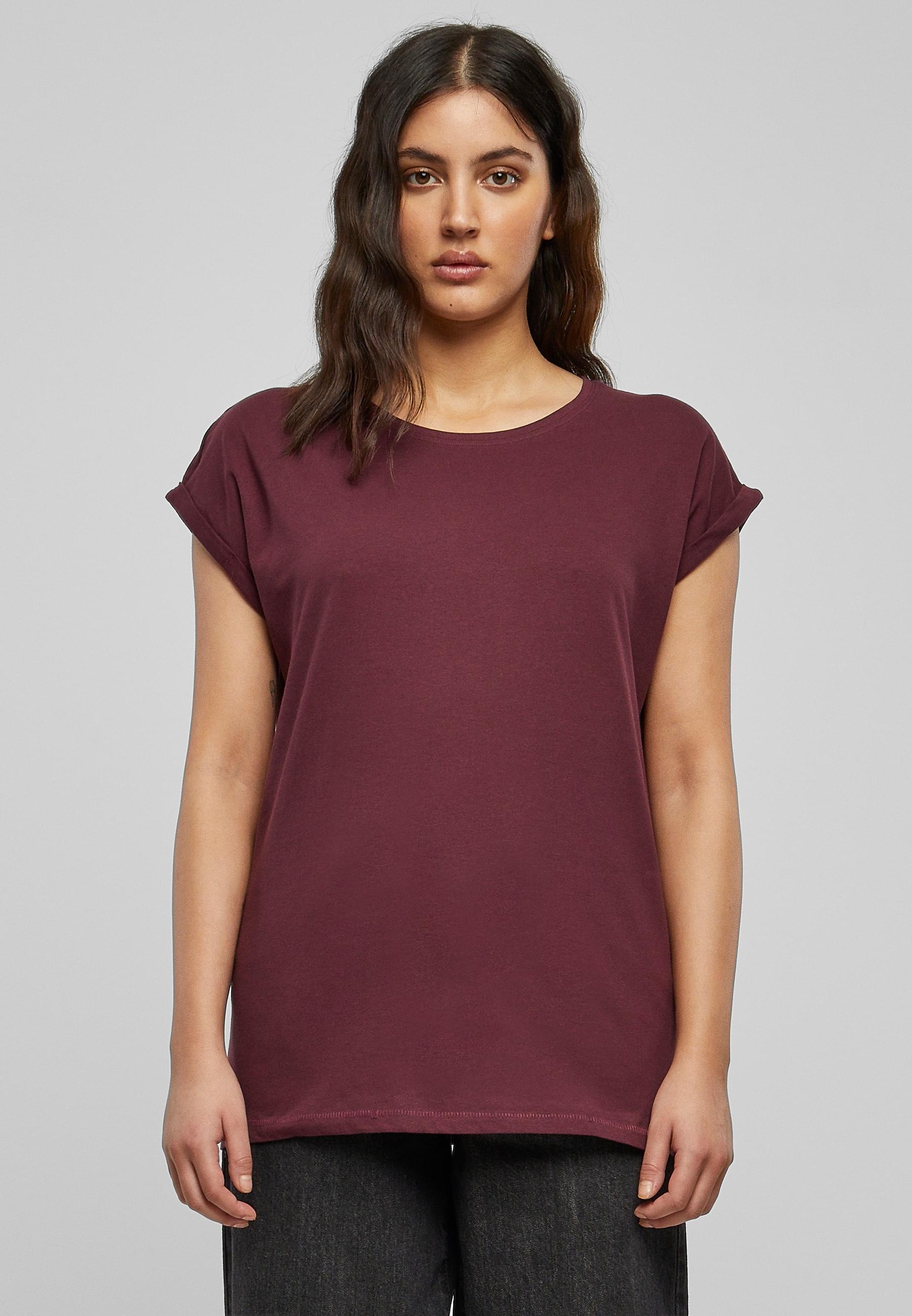 URBAN CLASSICS Kurzarmshirt »Urban Classics Damen Ladies Extended Shoulder Tee«, (1 tlg.)