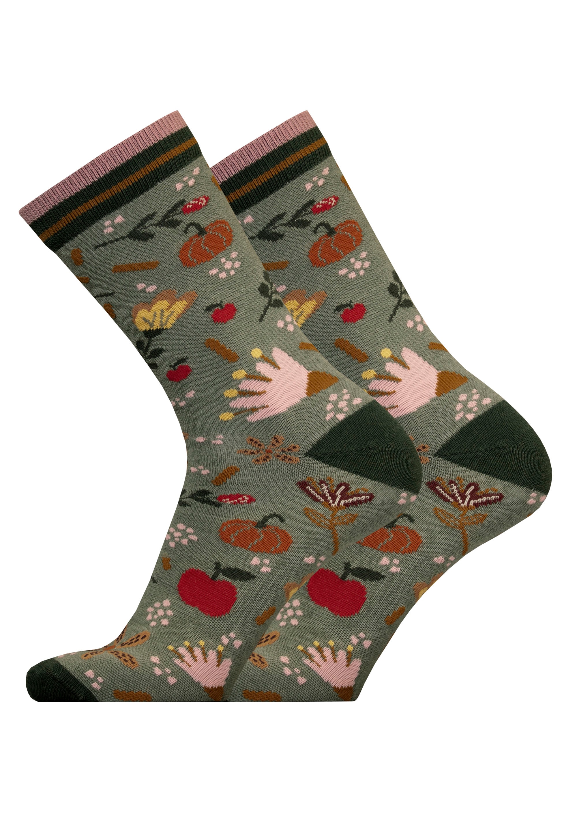 UphillSport Socken »AUTUMN GARDEN 2er Pack«, (2 Paar), in nahtlosem Design