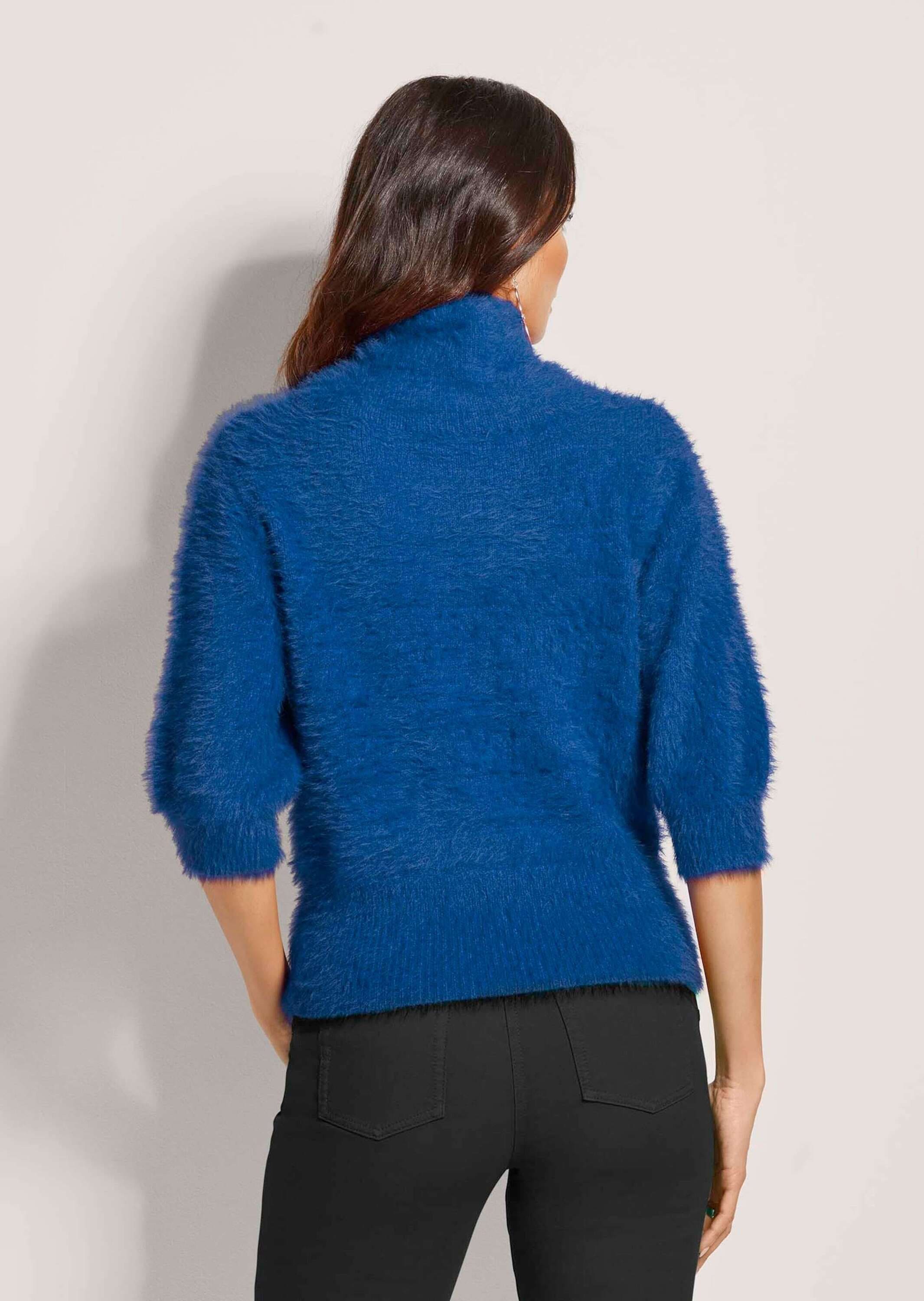 MADELEINE Longpullover »Pullover Weicher Strick mit Ballonärmeln«