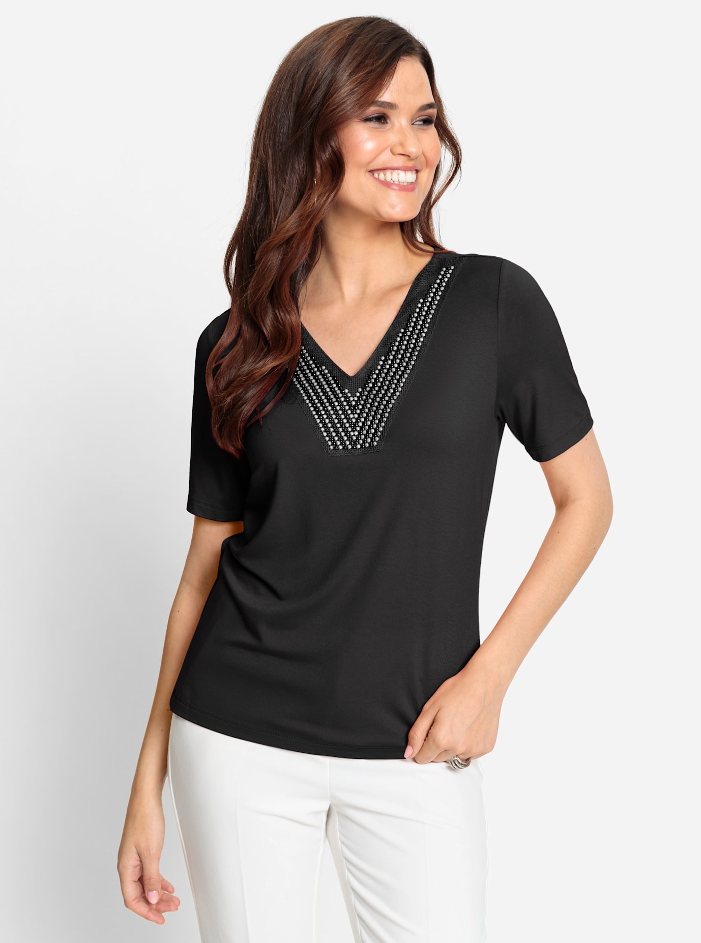 Lady Kurzarmshirt »Shirt«, (1 tlg.)