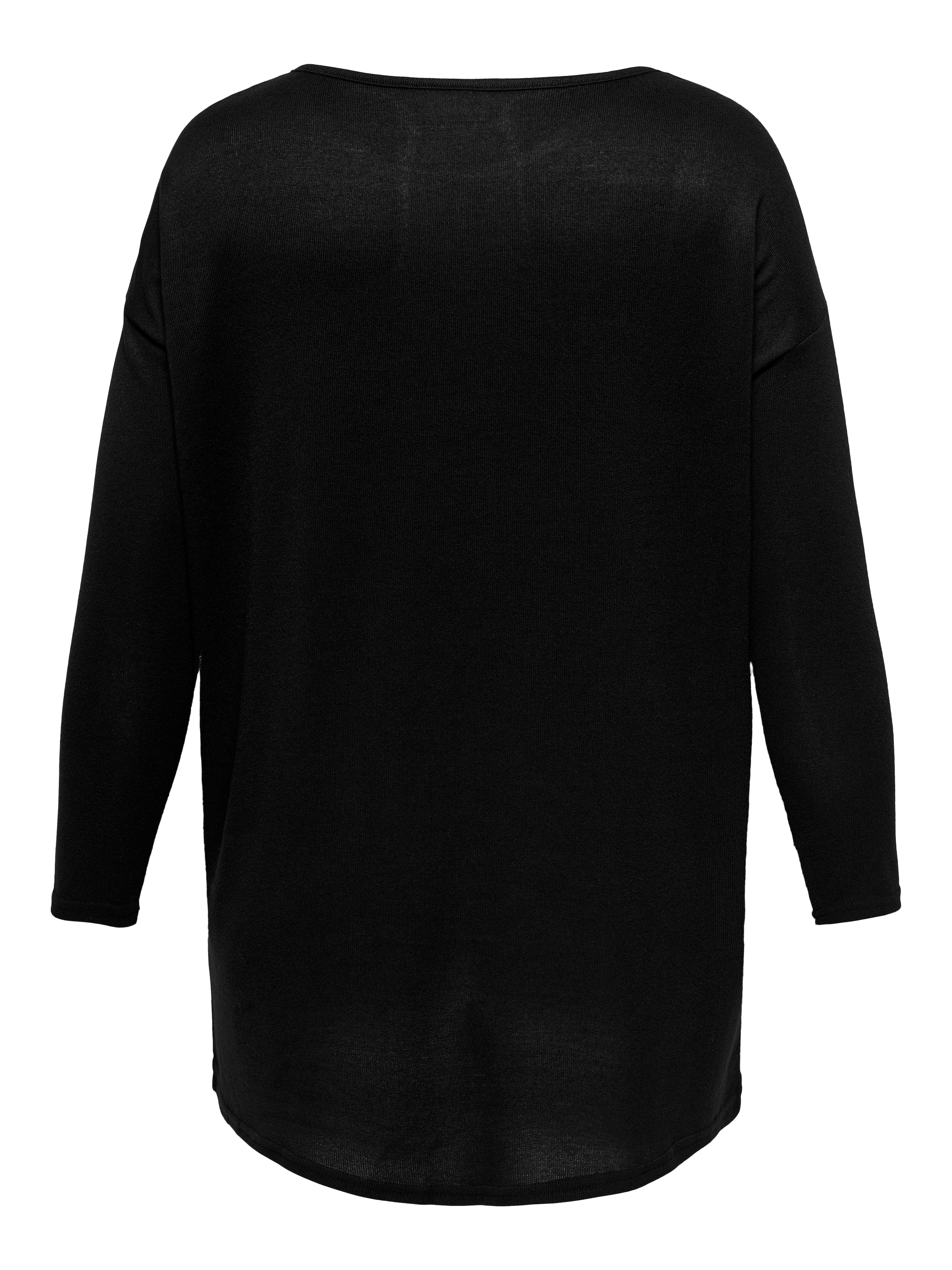 ONLY CARMAKOMA Langarmshirt »CARALBA LS LONG TOP JRS«, mit Glitzernieten