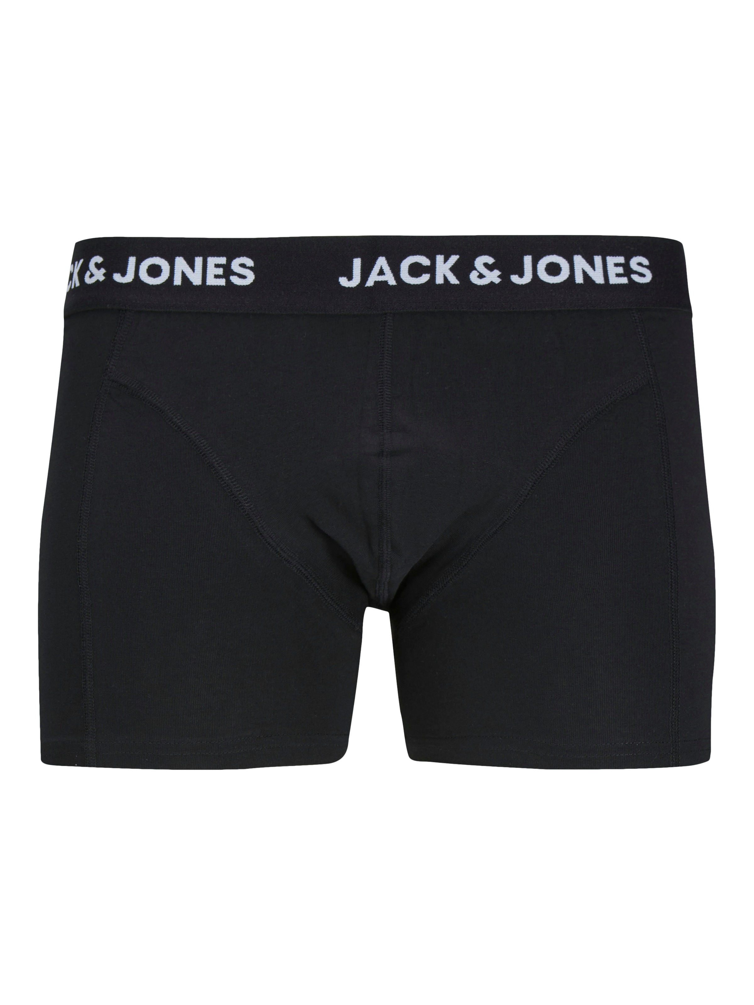 Jack & Jones Boxer »JACANTHONY  im 3er Pack mit Logo-Bund und weichem Griff« Packung, 3 Stk. unifarben mit Farbeinsatz, modisch, eng anliegend, Baumwollmischung