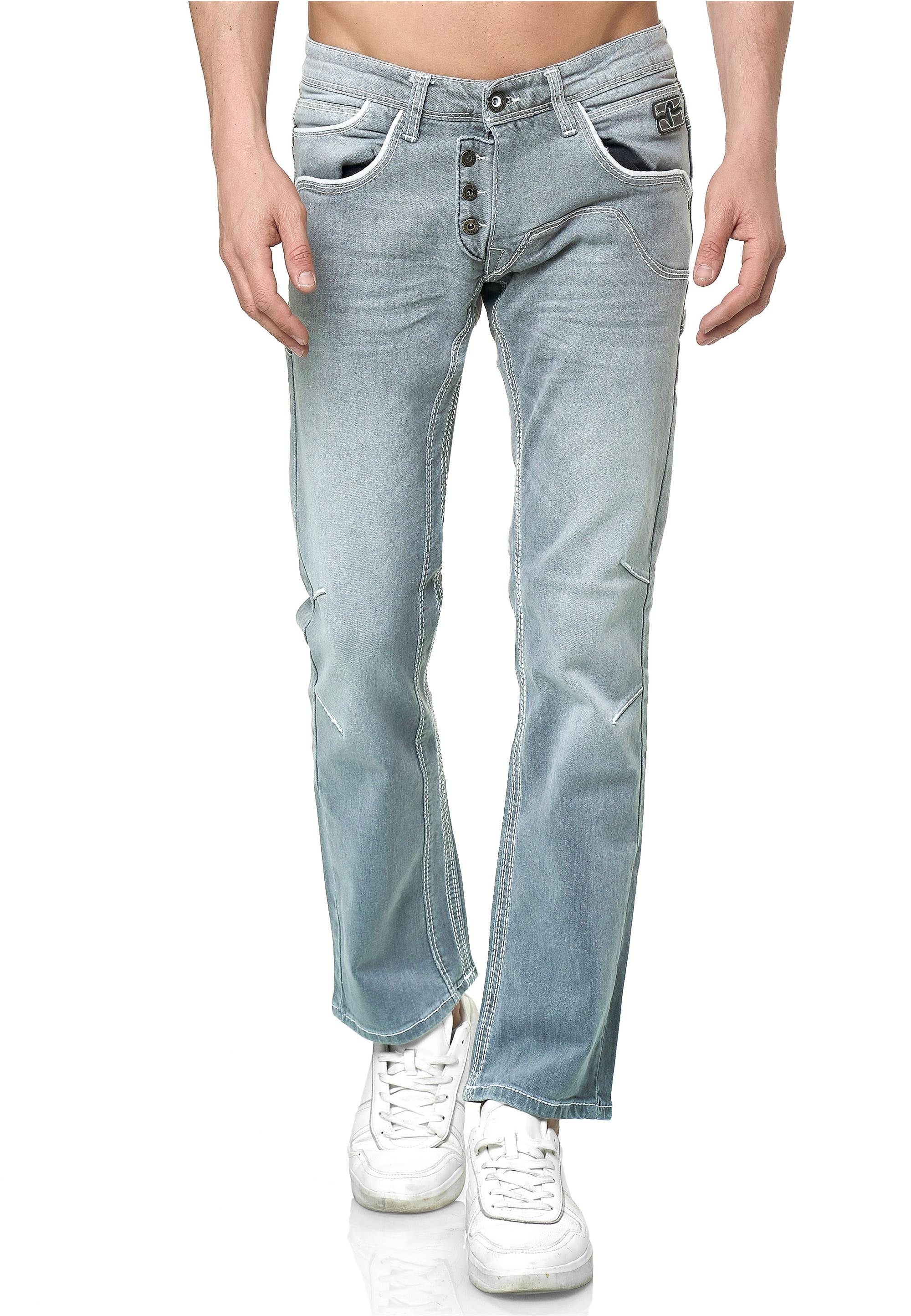 Rusty Neal Straight-Jeans, im bequemen Straight Fit-Schnitt