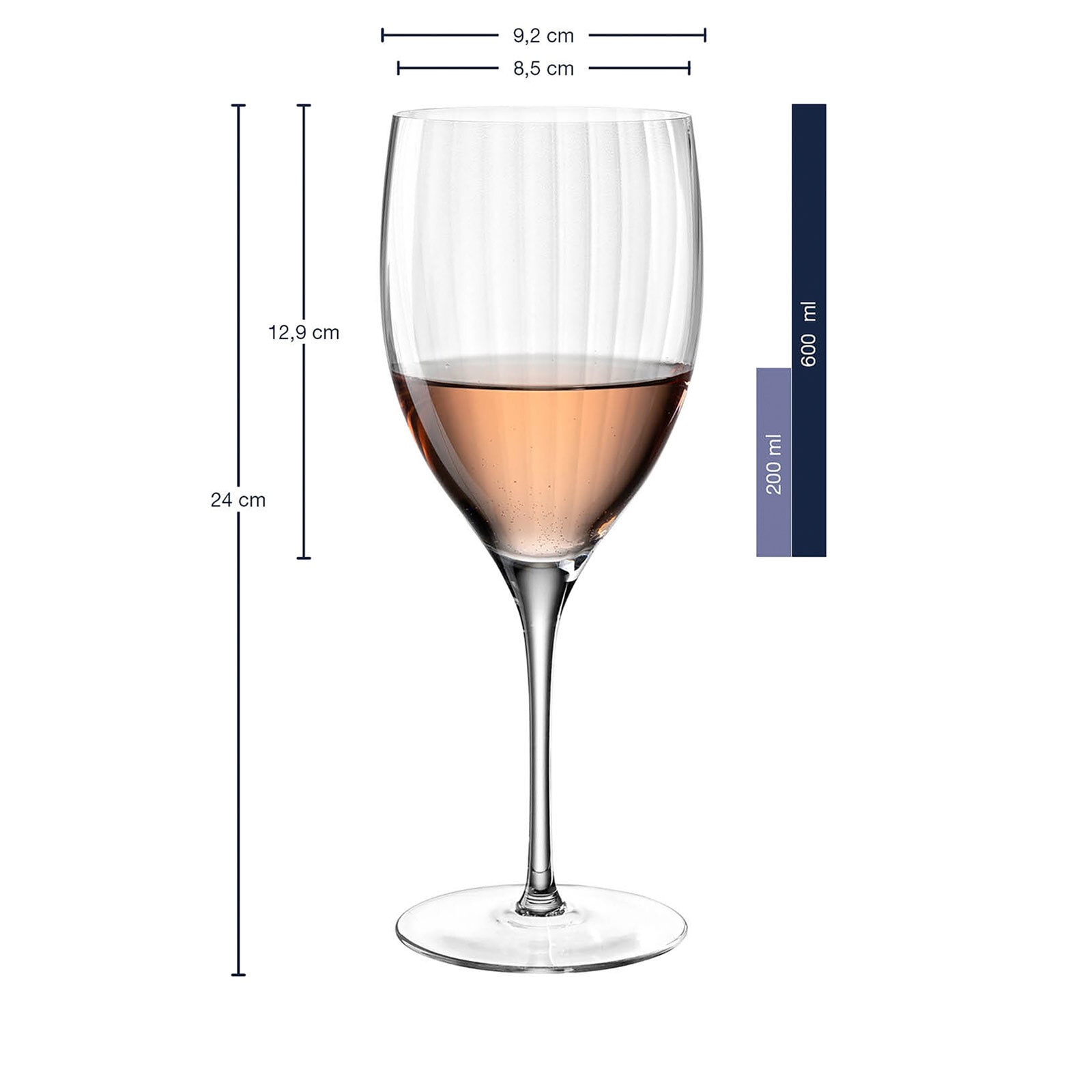 LEONARDO Rotweinglas »Rotweingläser Poesia 600 ml 6er Set transparent«