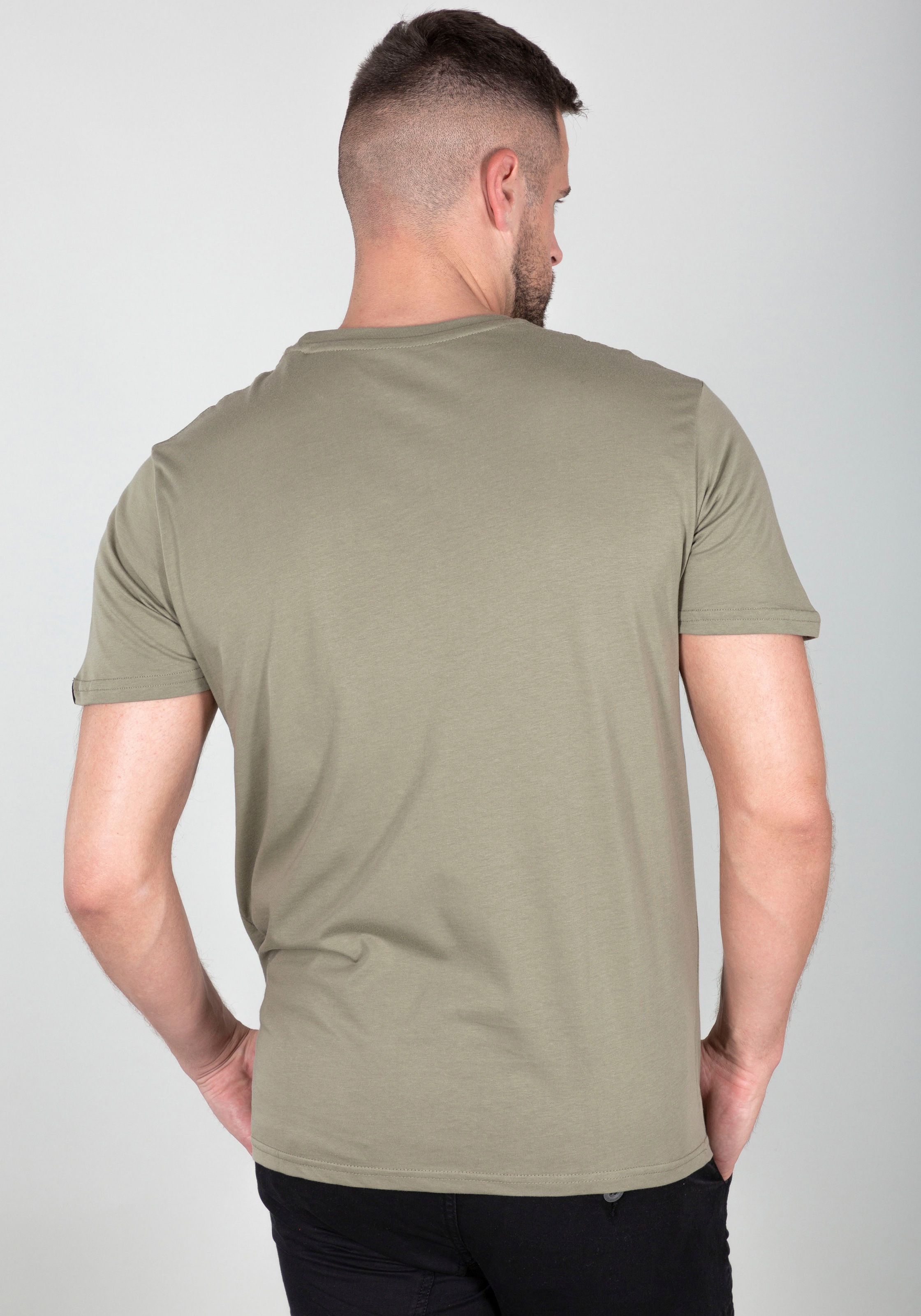 Alpha Industries T-Shirt "Alpha Industries Men - T-Shirts Basic T Small Log günstig online kaufen