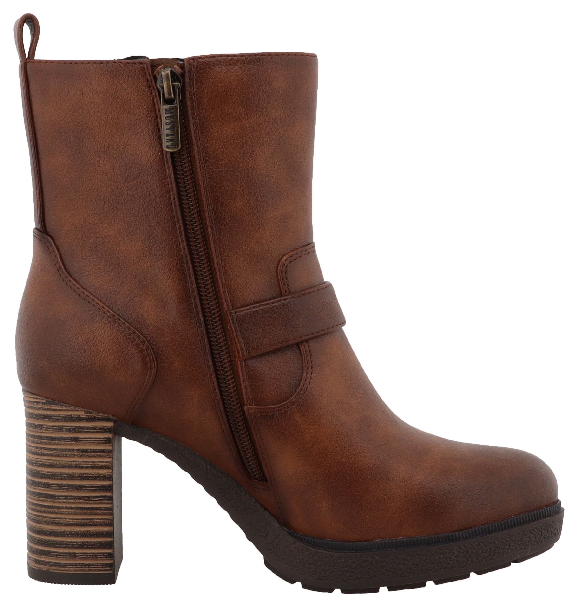 Mustang Shoes Winterstiefelette »Nana«, Boots, Winterstiefelette mit Reißverschluss