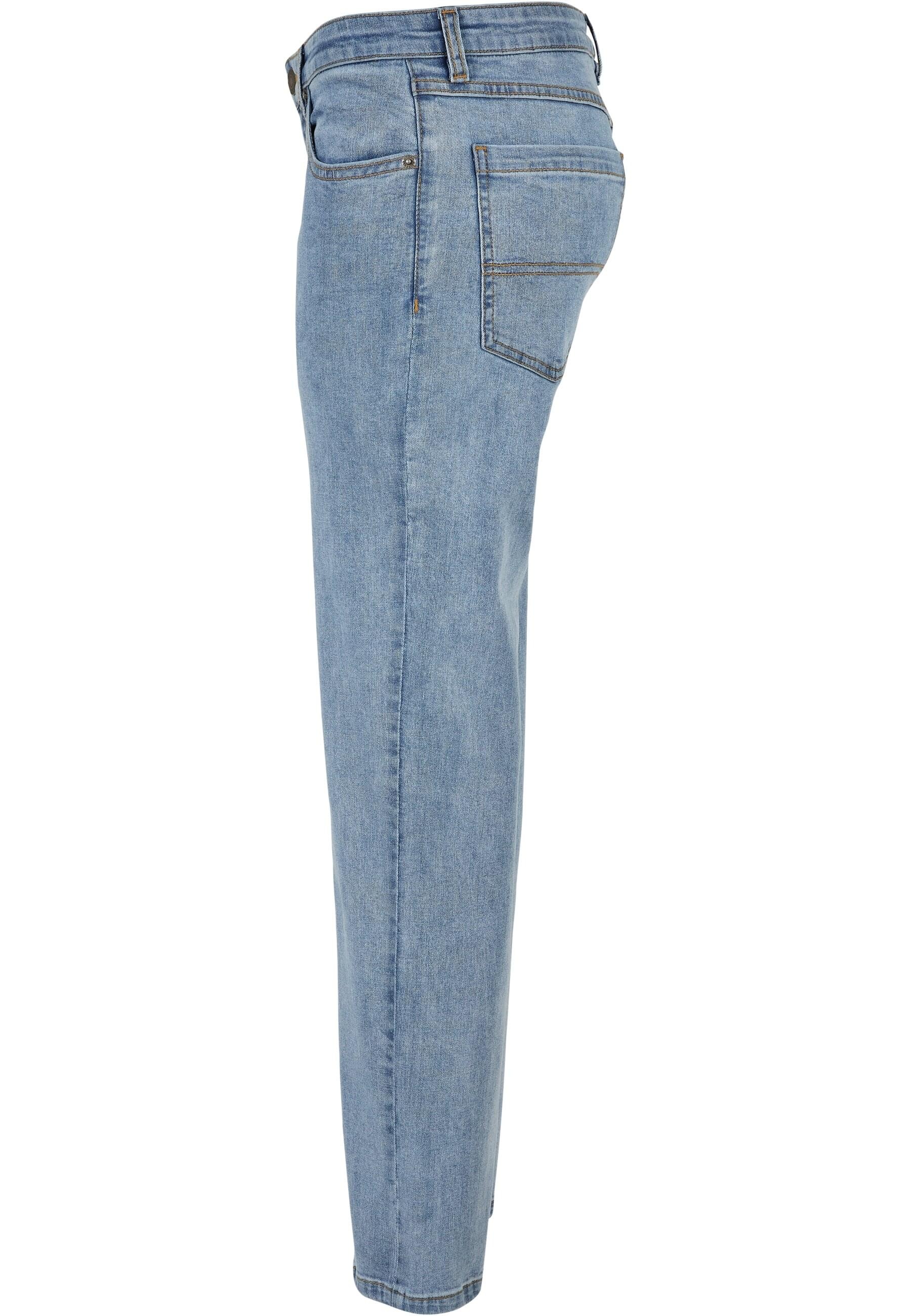 URBAN CLASSICS Bequeme Jeans »Urban Classics Damen Ladies Low Waist Straight Denim Pants«, (1 tlg.)