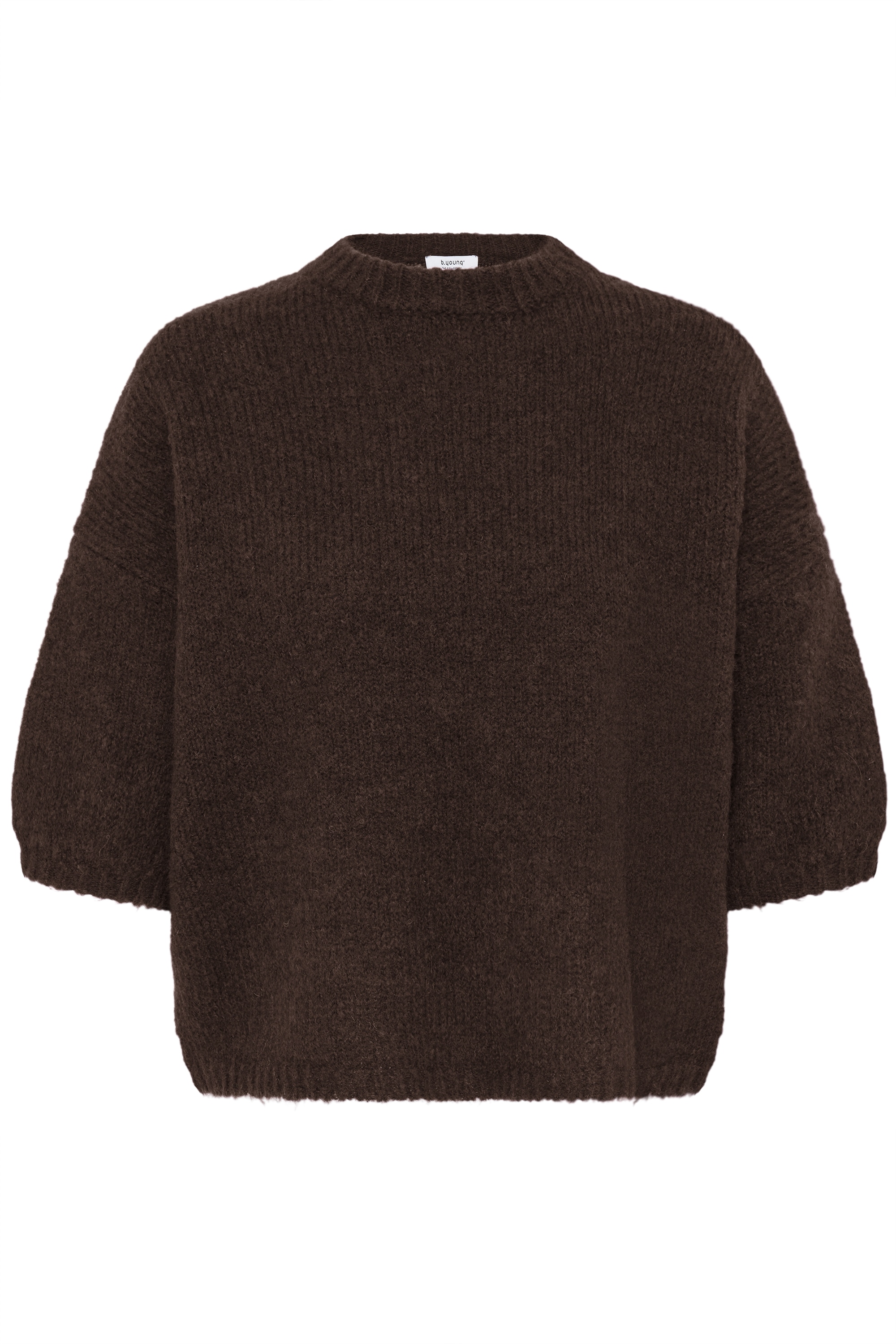 b.young Kurzarmpullover "Damen Strickpullover halbarm BYOTIA"
