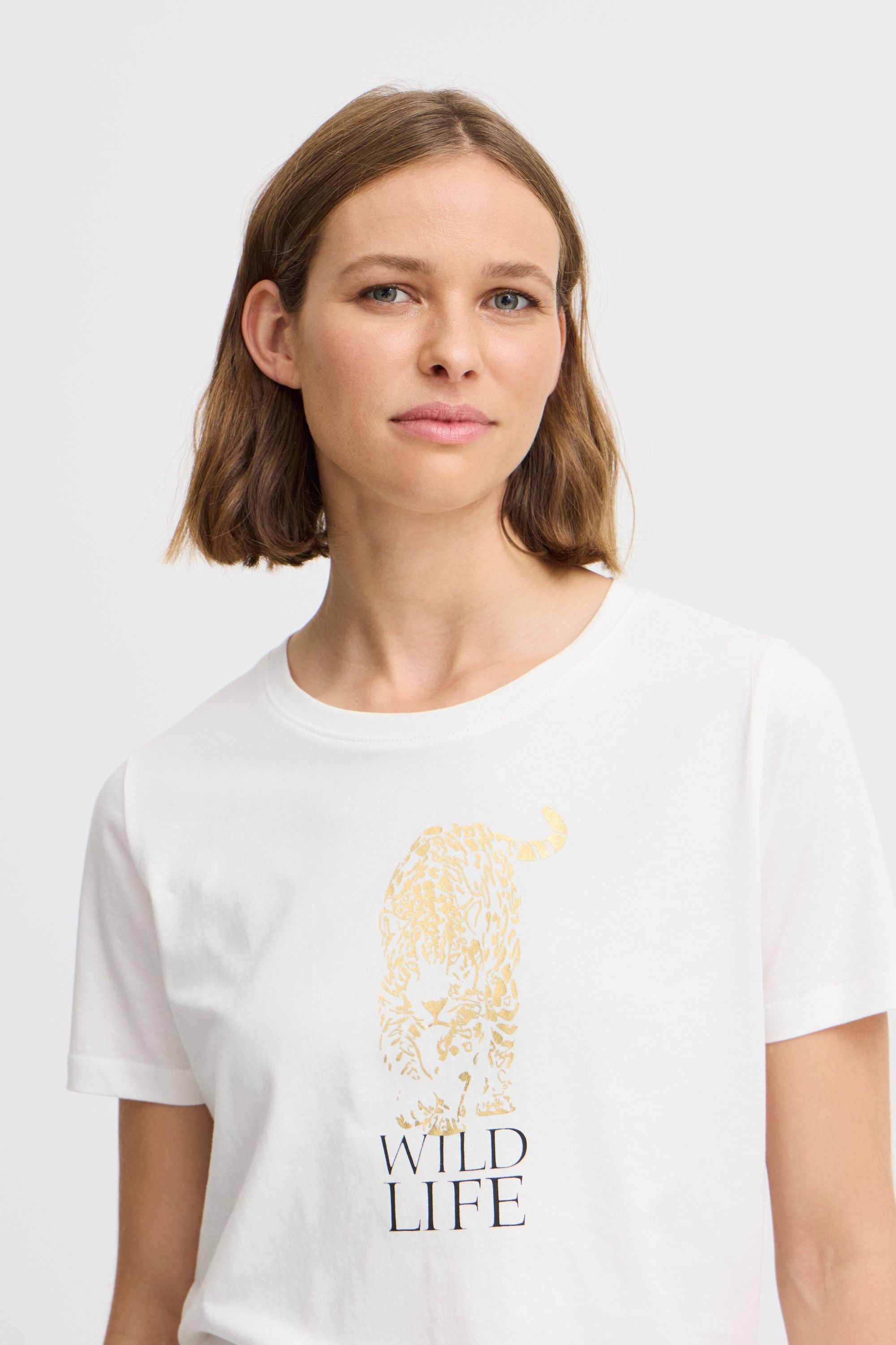 b.young Rundhalsshirt »Rundhalsshirt BYSOBBE TIGER«