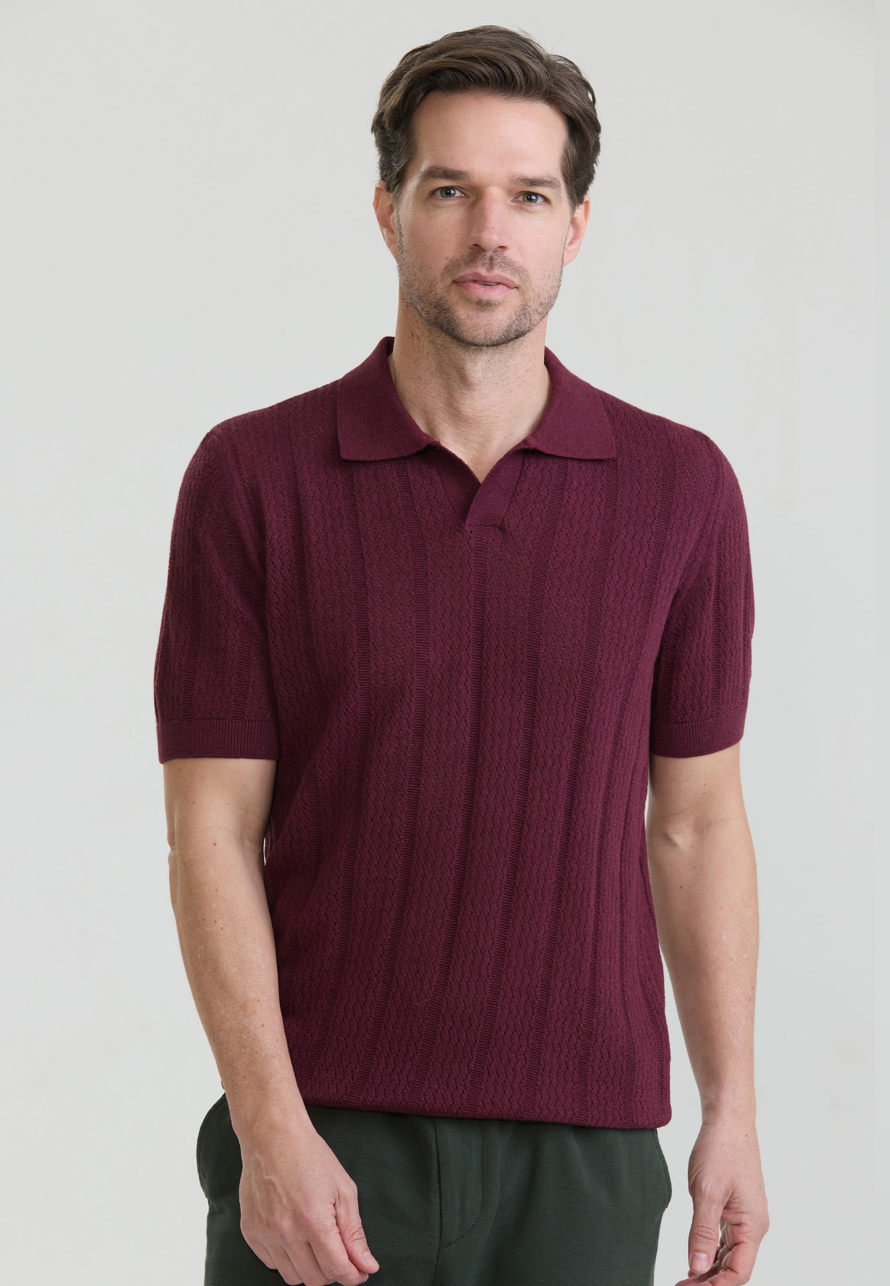 Felix Hardy "Strick-Polo Shirt Kurzarm"