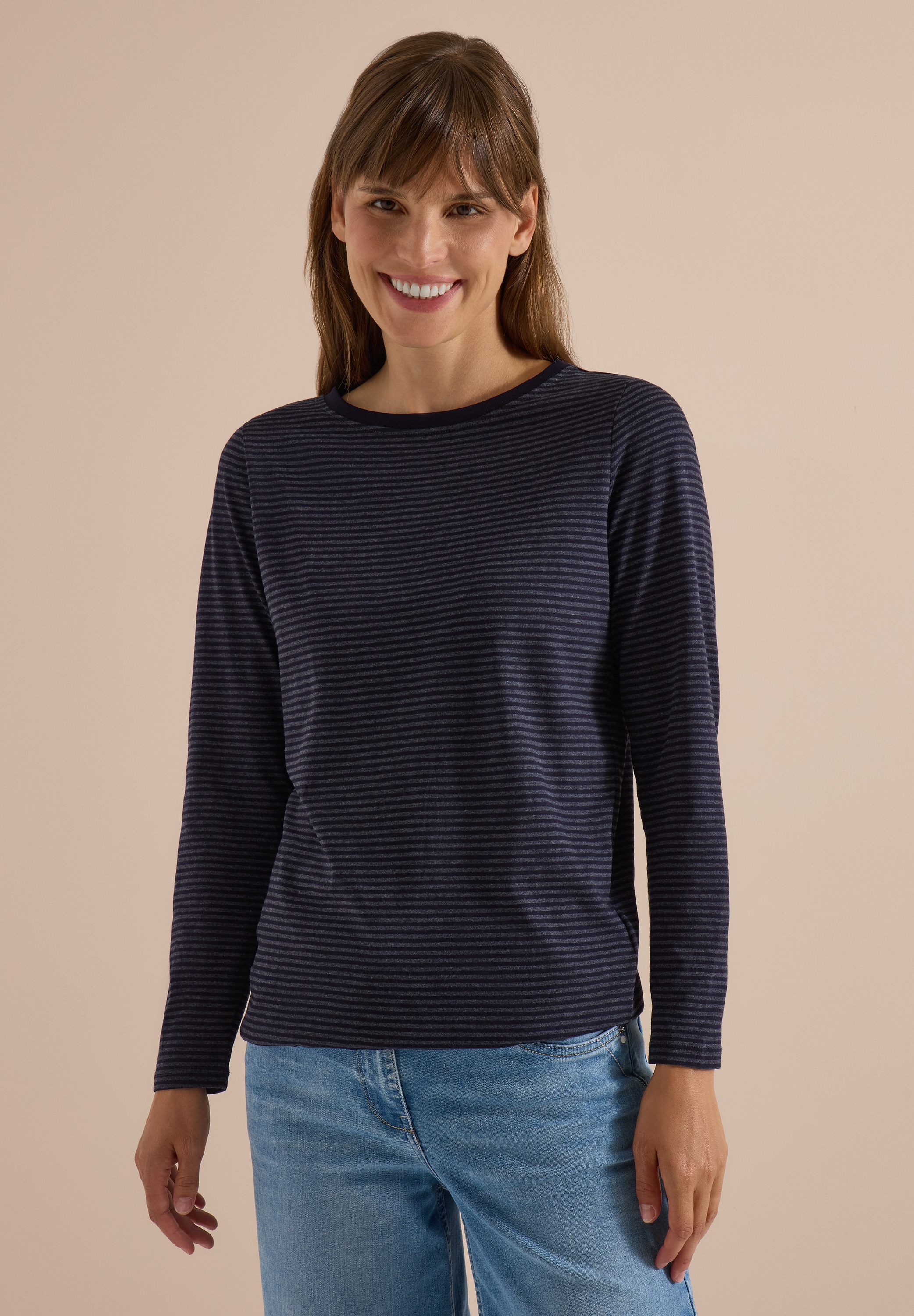 Cecil Langarmshirt im soften Baumwoll-Mix