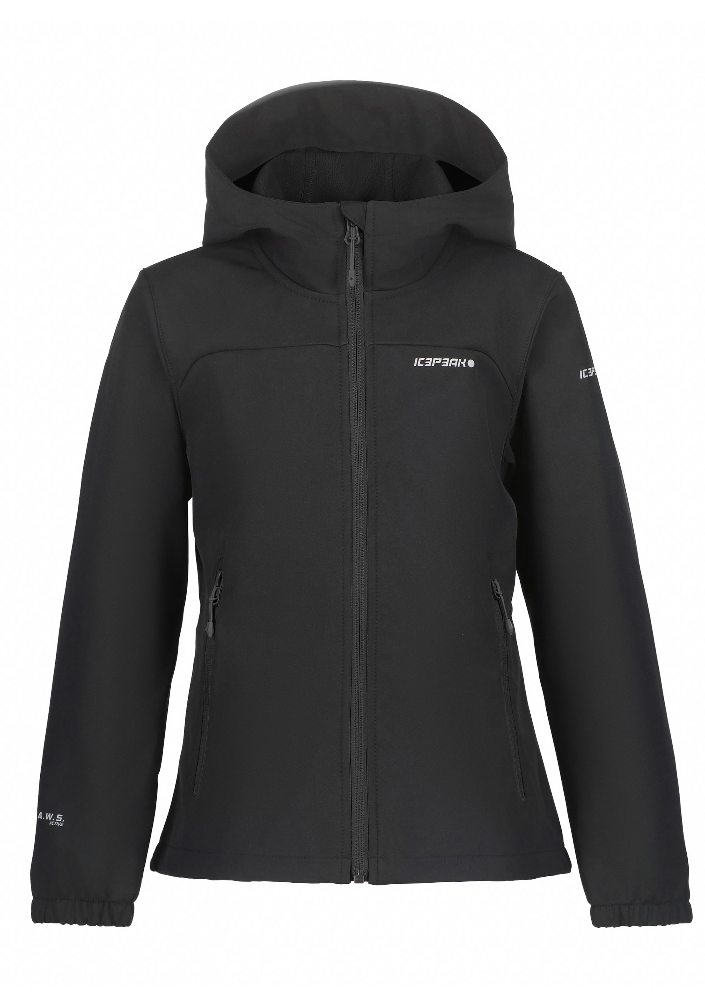 Icepeak Softshelljacke "SOFTSHELLJACKE KULM - für Kinder", mit Kapuze