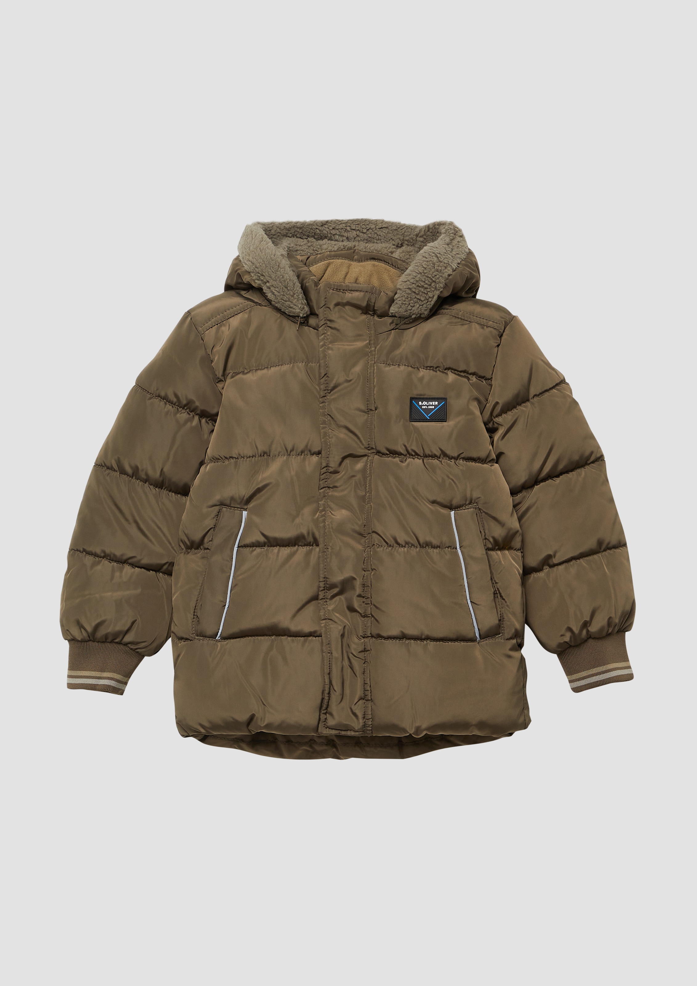 s.Oliver Junior Steppjacke, mit Kapuze, mit abnehmbarer Kapuze
