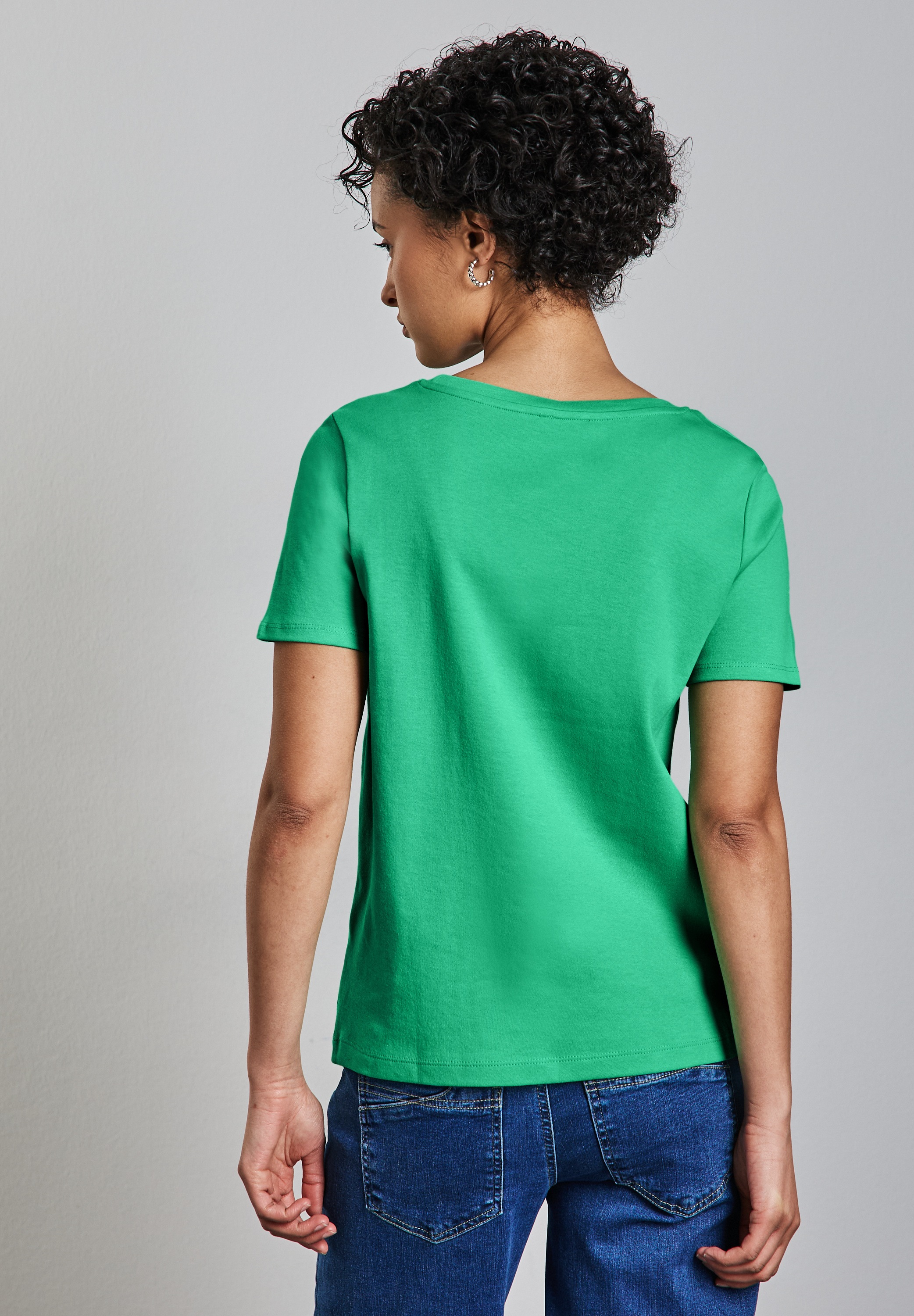 STREET ONE T-Shirt, aus reiner Baumwolle