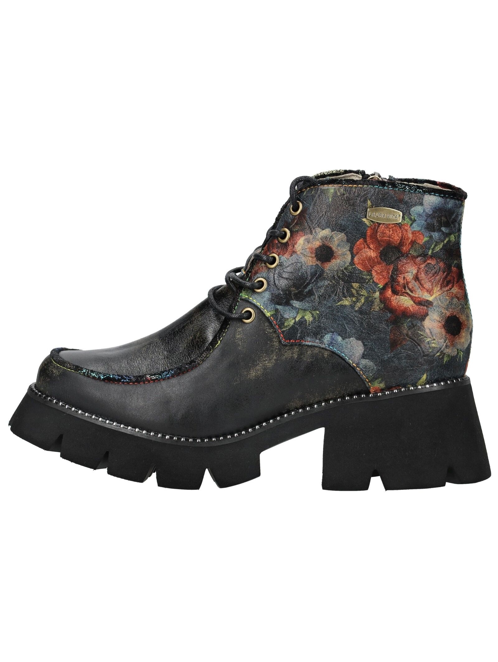 LAURA VITA Schnürstiefelette "LAURA VITA Stiefelette Leder/Textil" günstig online kaufen