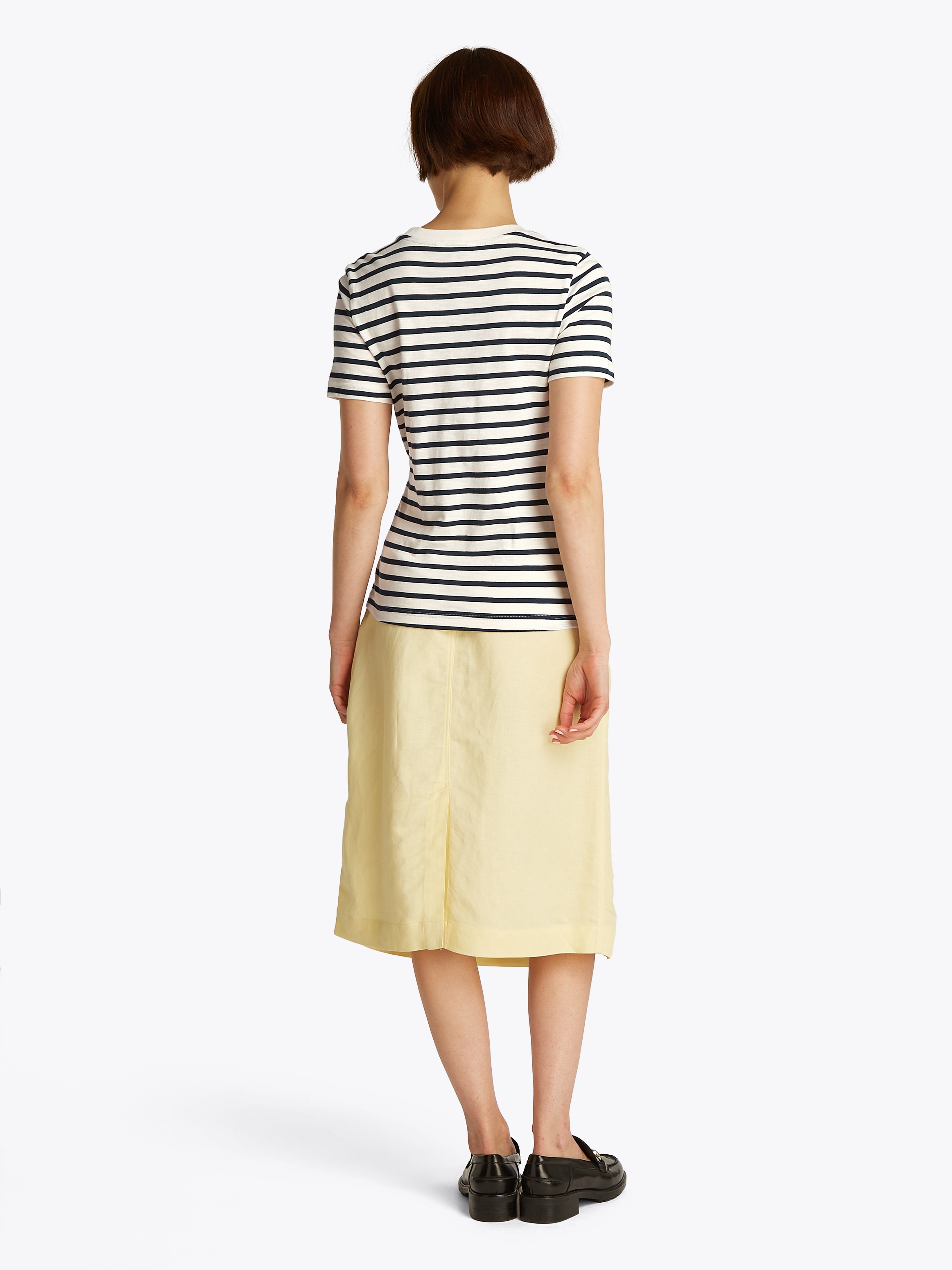 Tommy Hilfiger T-Shirt »KNOT BOAT-NK SS TEE«, in asymmetrischer Form
