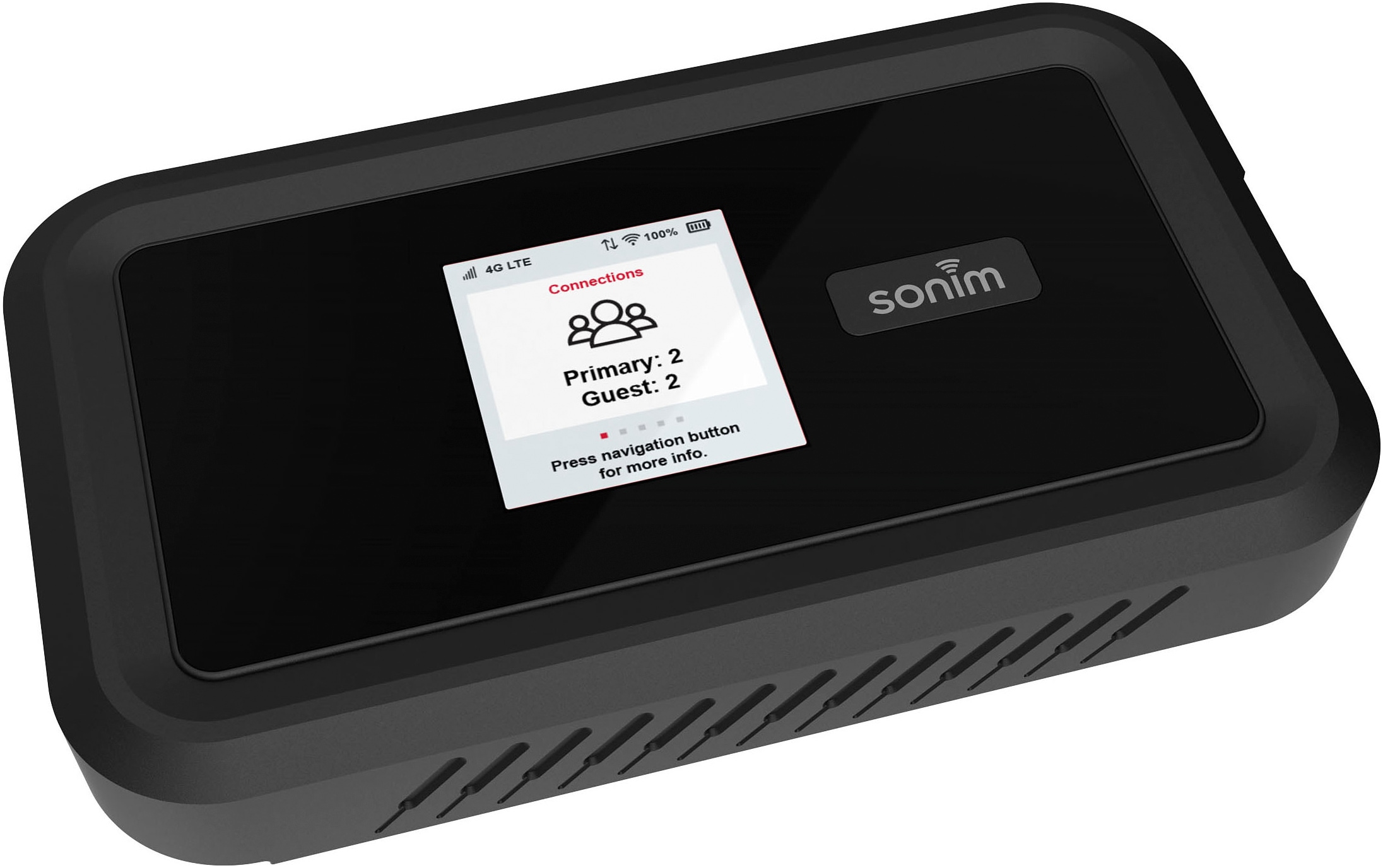 SONIM 4G/LTE-Router "Spot H100 4G", B:11,2cm H:6,5cm T:2,05cm, schwarz, Router