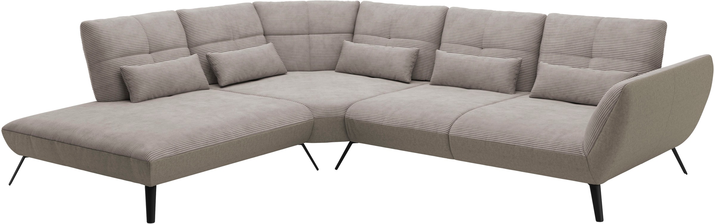 Places of Style Ecksofa »Mikado L-Form«, inkl. Sitztiefenverstellung und Armteilverstellung