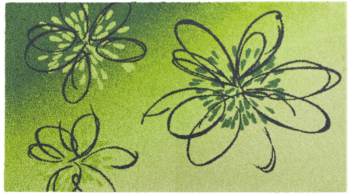 Grund Badematte »Lusia«, rutschhemmend beschichtet, fußbodenheizungsgeeignet, Florales Design mit sanftem Farbverlauf, 5 Jahre Garantie
